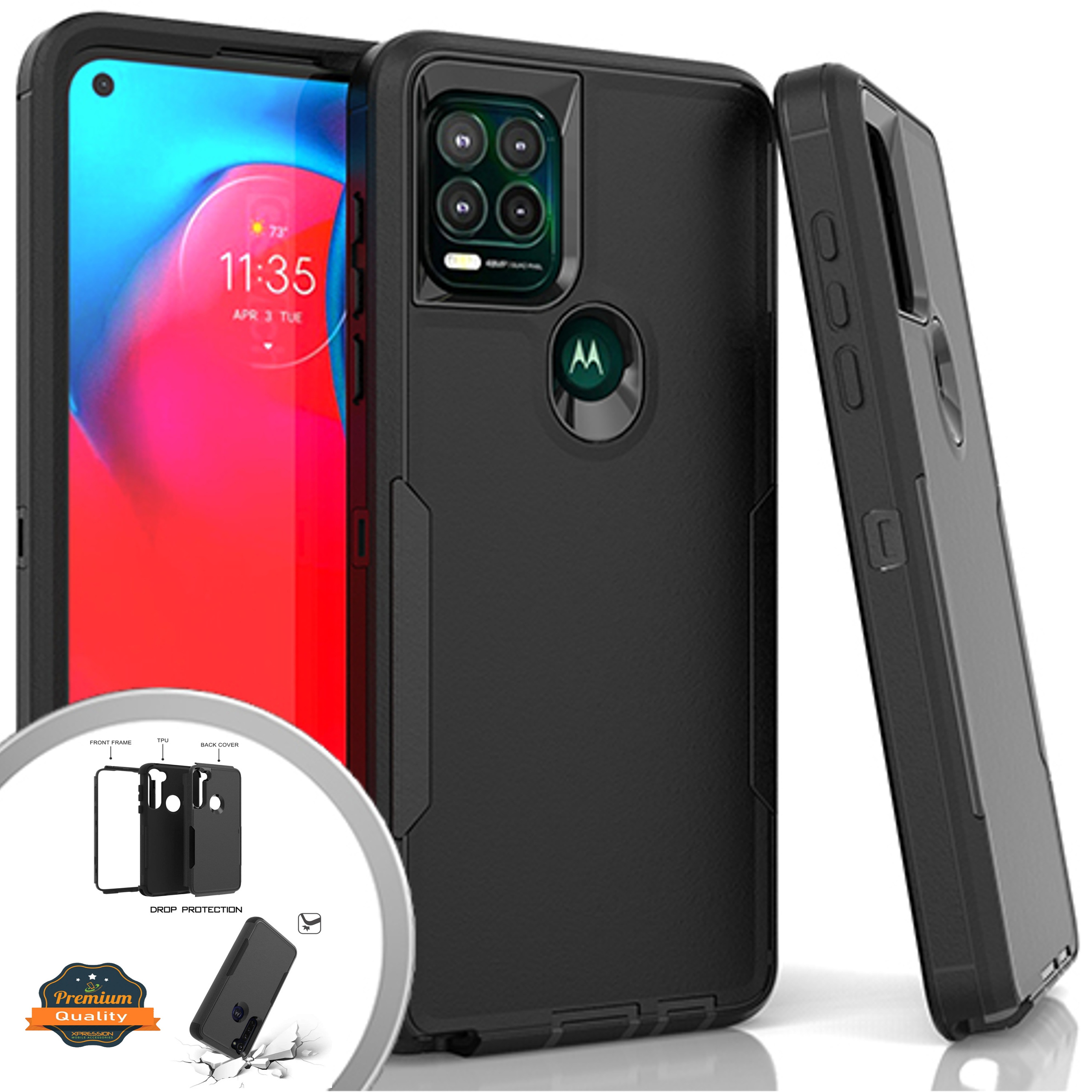 For Apple iPhone 16 Plus Tough Hybrid Shockproof Rubber 3in1 Armor Case Cover - Picture 11 of 37