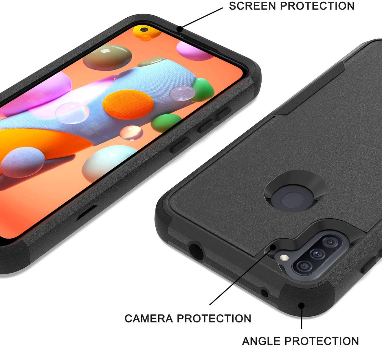 For Apple iPhone 16 Plus Tough Hybrid Shockproof Rubber 3in1 Armor Case Cover - Picture 17 of 37