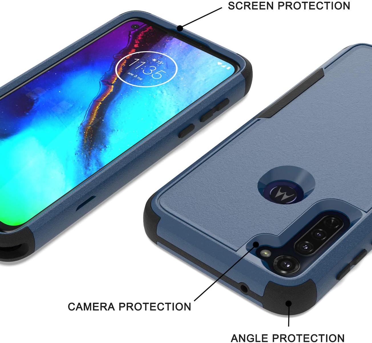 For Apple iPhone 16 Plus Tough Hybrid Shockproof Rubber 3in1 Armor Case Cover - Picture 25 of 37