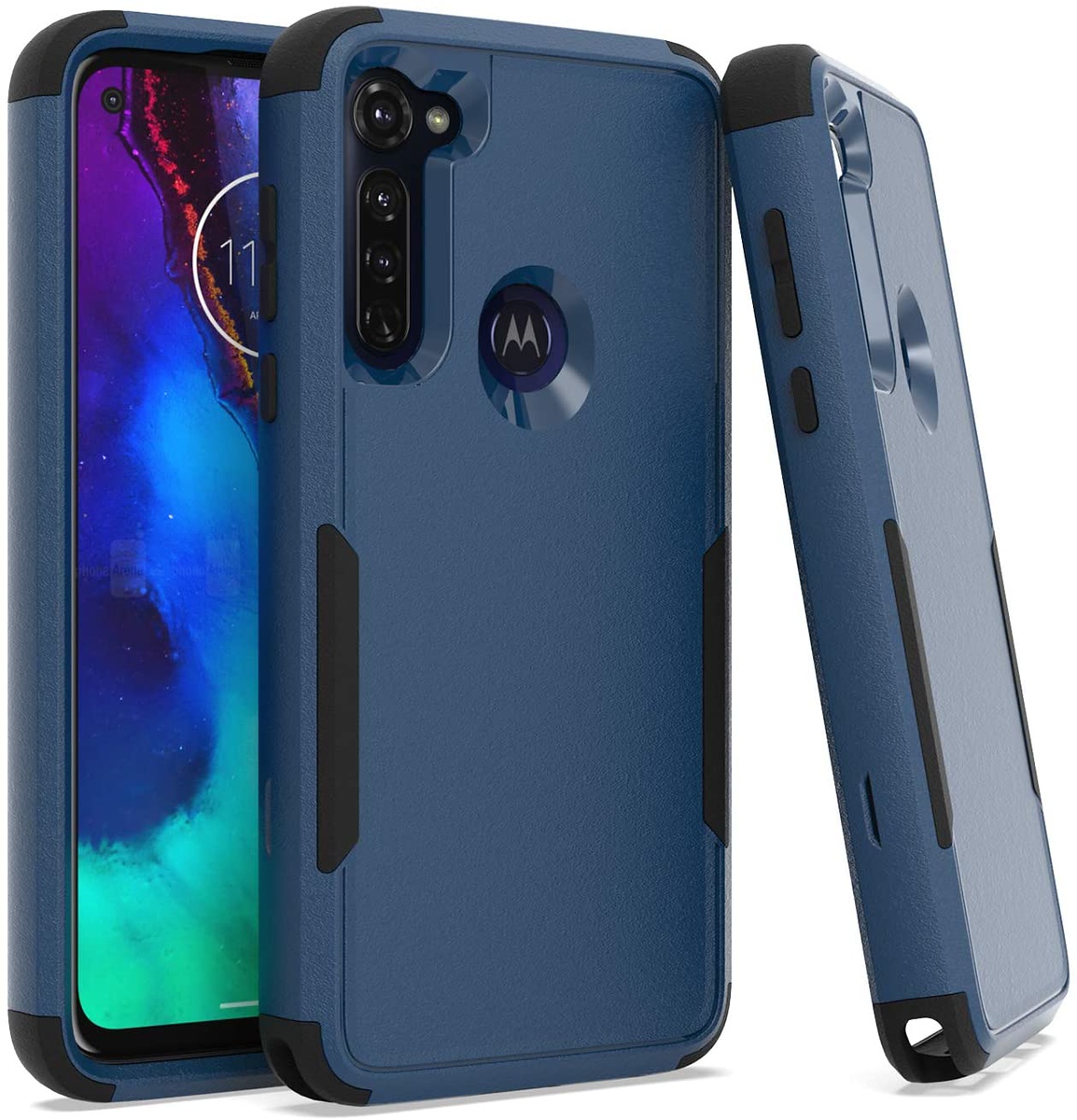 For Apple iPhone 16 Plus Tough Hybrid Shockproof Rubber 3in1 Armor Case Cover - Picture 22 of 37