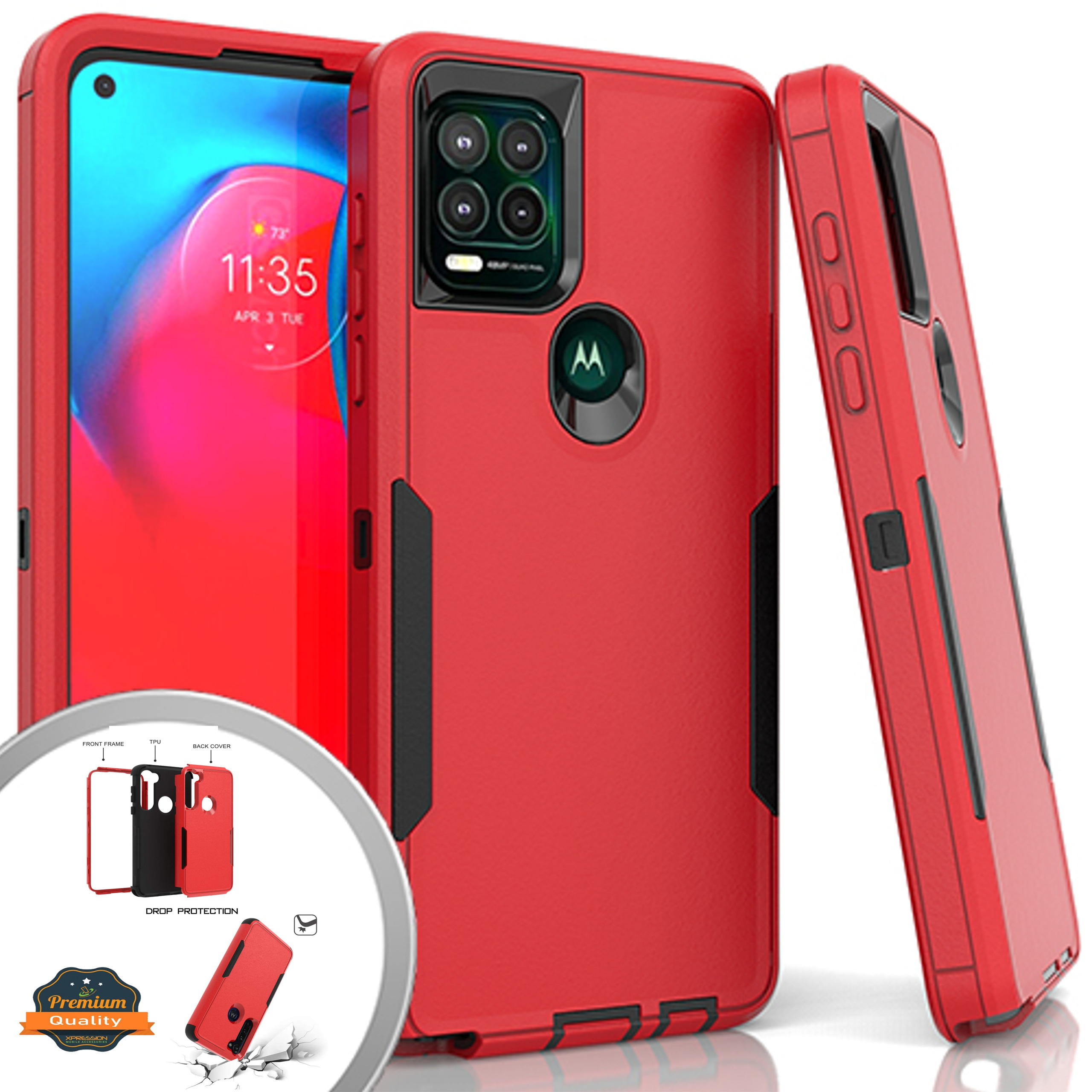 For Apple iPhone 16 Plus Tough Hybrid Shockproof Rubber 3in1 Armor Case Cover - Picture 30 of 37