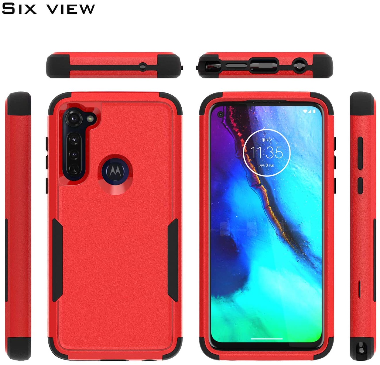 For Apple iPhone 16 Plus Tough Hybrid Shockproof Rubber 3in1 Armor Case Cover - Picture 32 of 37