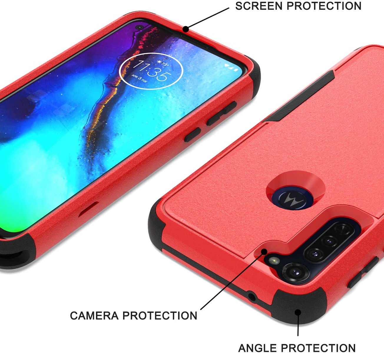 For Apple iPhone 16 Plus Tough Hybrid Shockproof Rubber 3in1 Armor Case Cover - Picture 35 of 37
