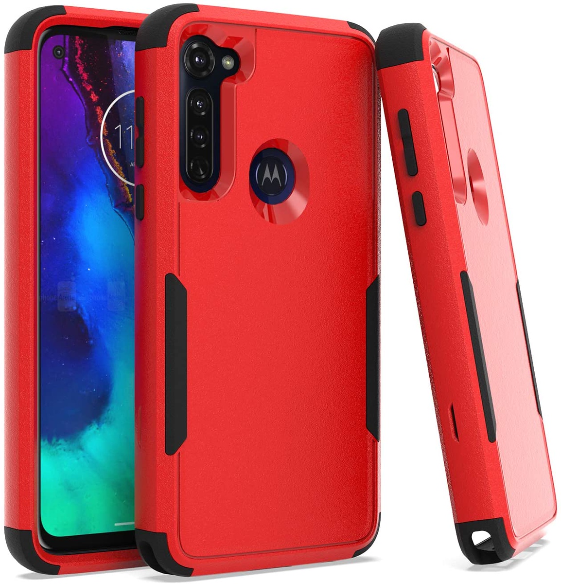 For Apple iPhone 16 Plus Tough Hybrid Shockproof Rubber 3in1 Armor Case Cover - Picture 31 of 37