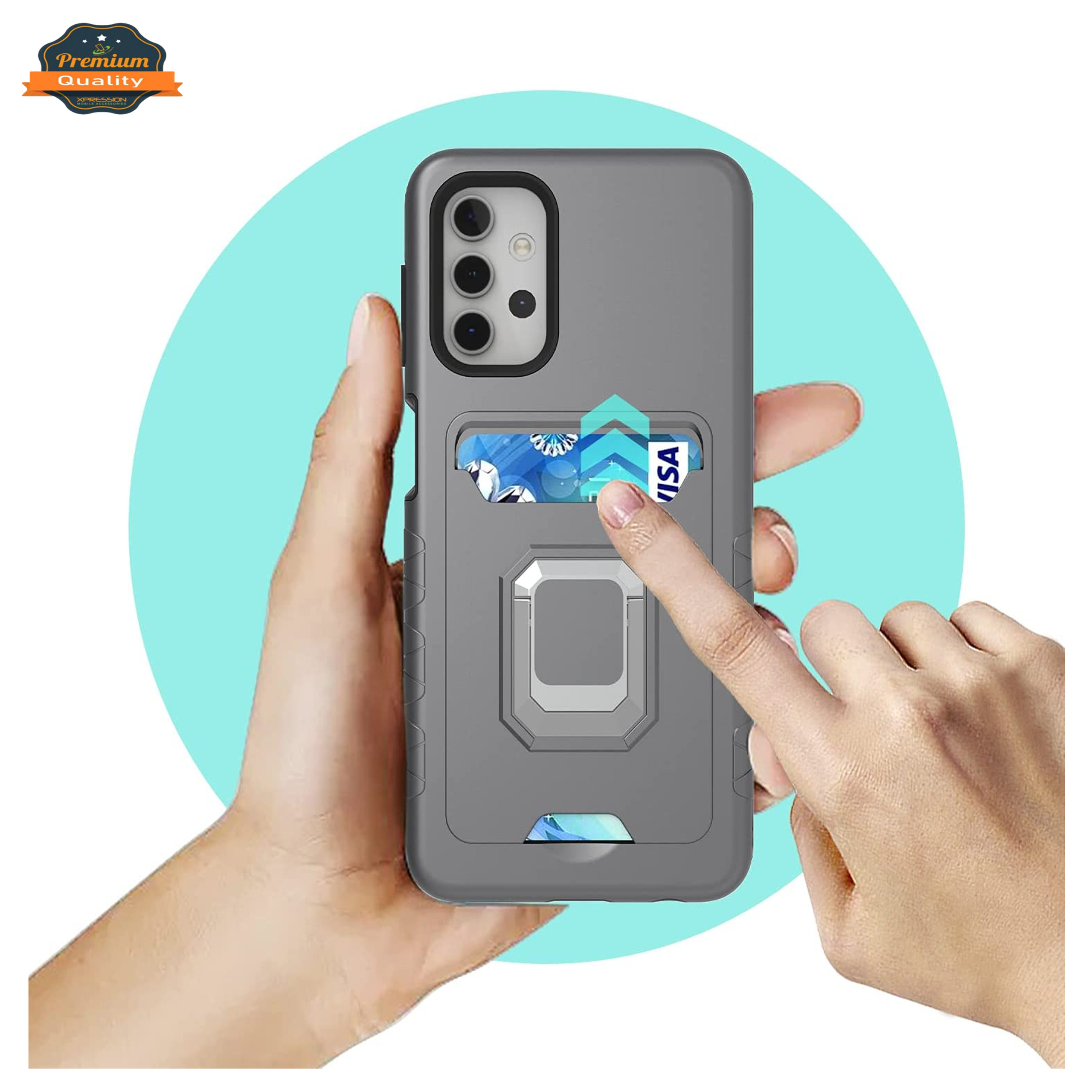 For Apple iPhone SE 3 (2022) /8/7 Wallet Credit Card Slot Ring Stand Case Cover - Picture 32 of 37