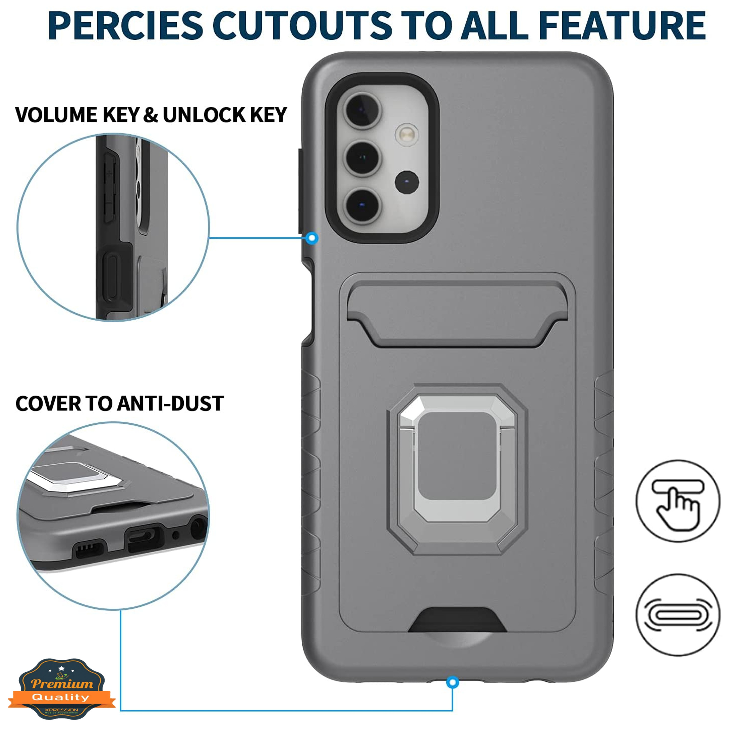 For Apple iPhone SE 3 (2022) /8/7 Wallet Credit Card Slot Ring Stand Case Cover - Picture 25 of 37