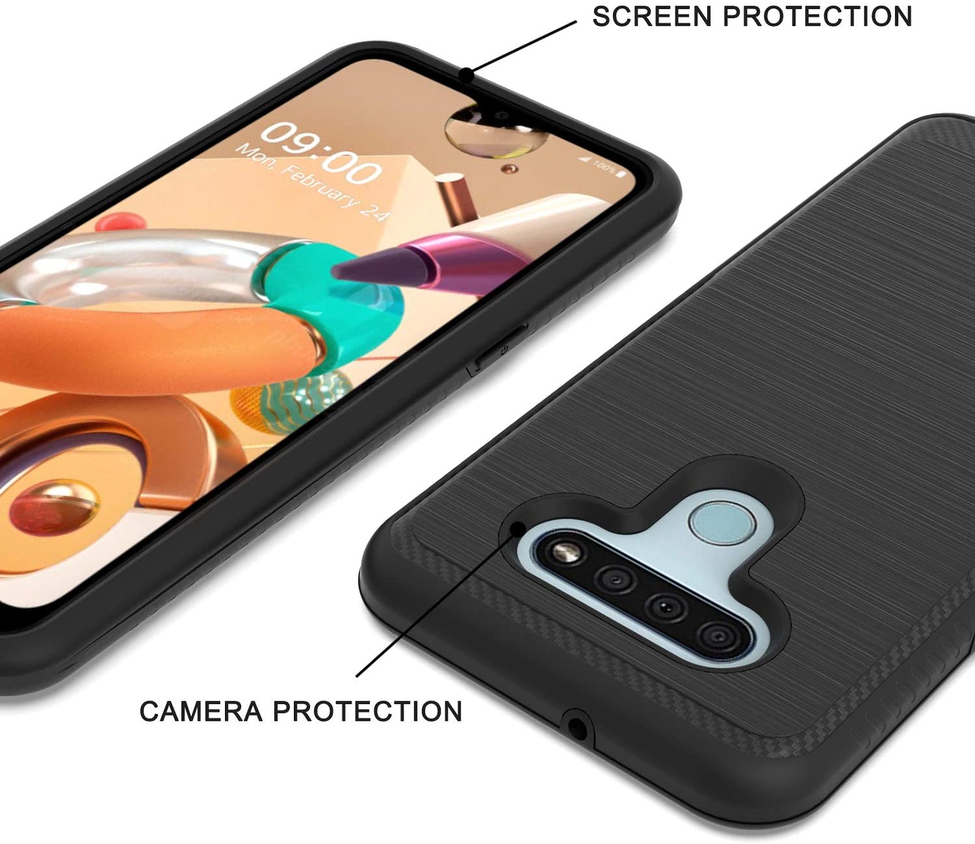 For Motorola Moto G Stylus 2022 4G Armor Texture Rugged Shock Hard Case Cover - Picture 14 of 36