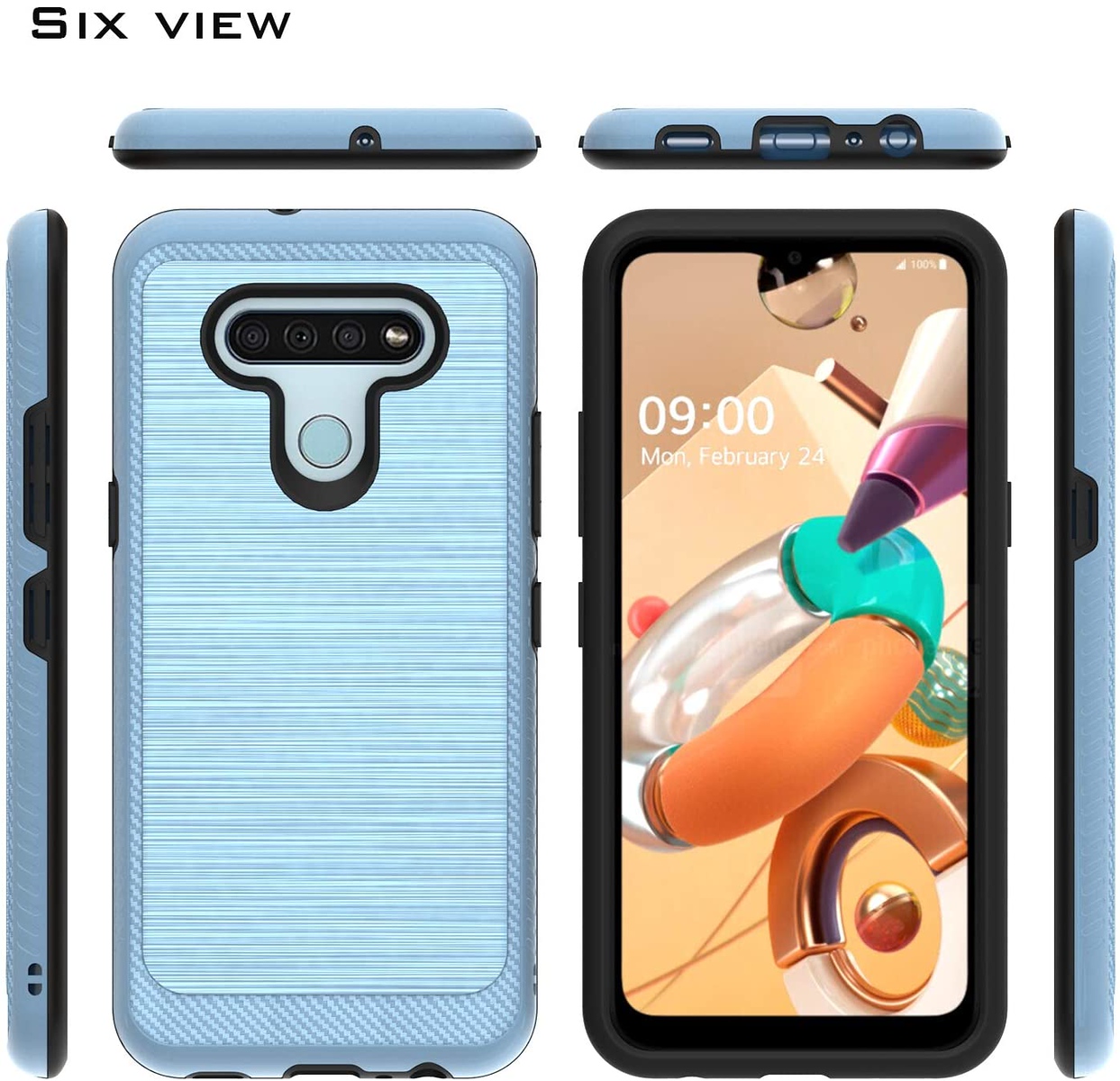 For Motorola Moto G Stylus 2022 4G Armor Texture Rugged Shock Hard Case Cover - Picture 22 of 36