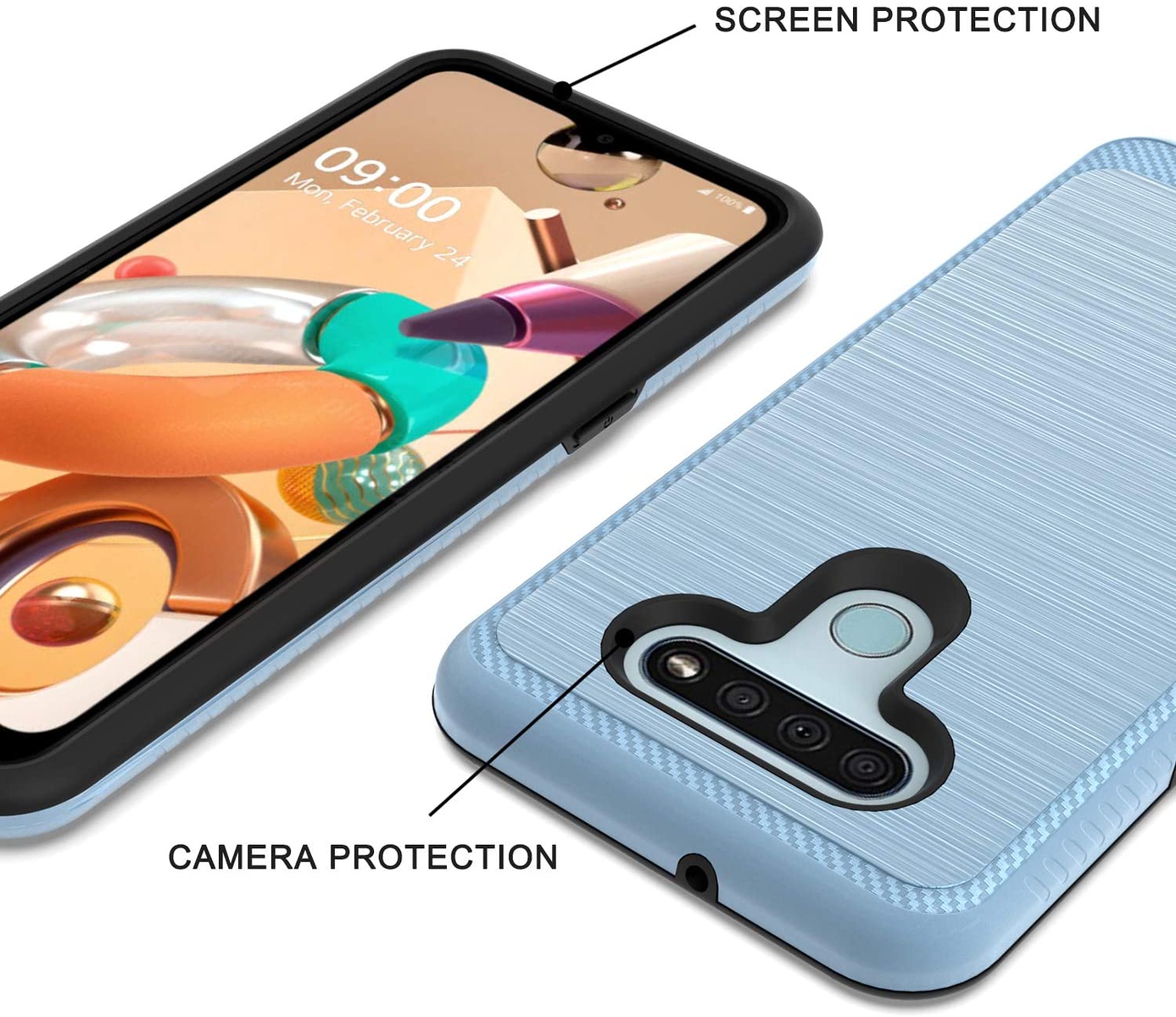 For Motorola Moto G Stylus 2022 4G Armor Texture Rugged Shock Hard Case Cover - Picture 21 of 36