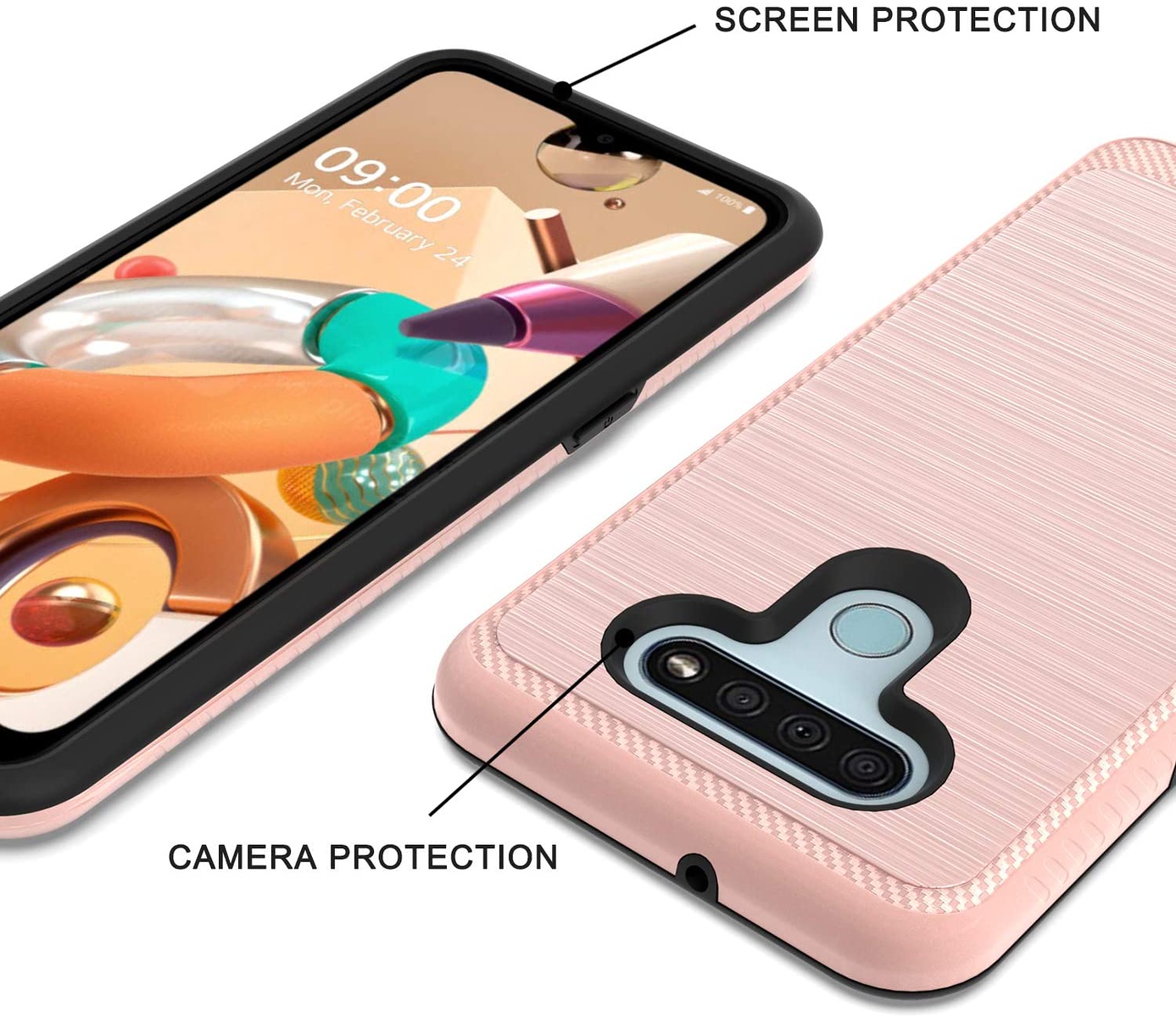 For Motorola Moto G Stylus 2022 4G Armor Texture Rugged Shock Hard Case Cover - Picture 28 of 36