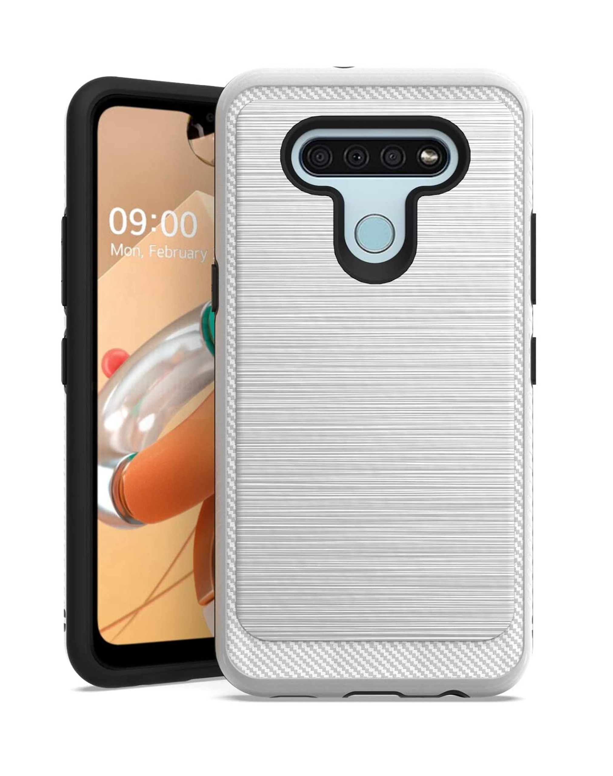 For Motorola Moto G Stylus 2022 4G Armor Texture Rugged Shock Hard Case Cover - Picture 32 of 36