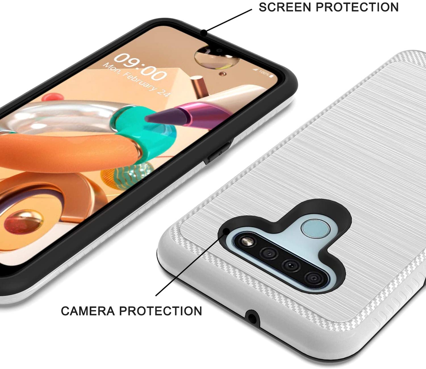 For Motorola Moto G Stylus 2022 4G Armor Texture Rugged Shock Hard Case Cover - Picture 35 of 36