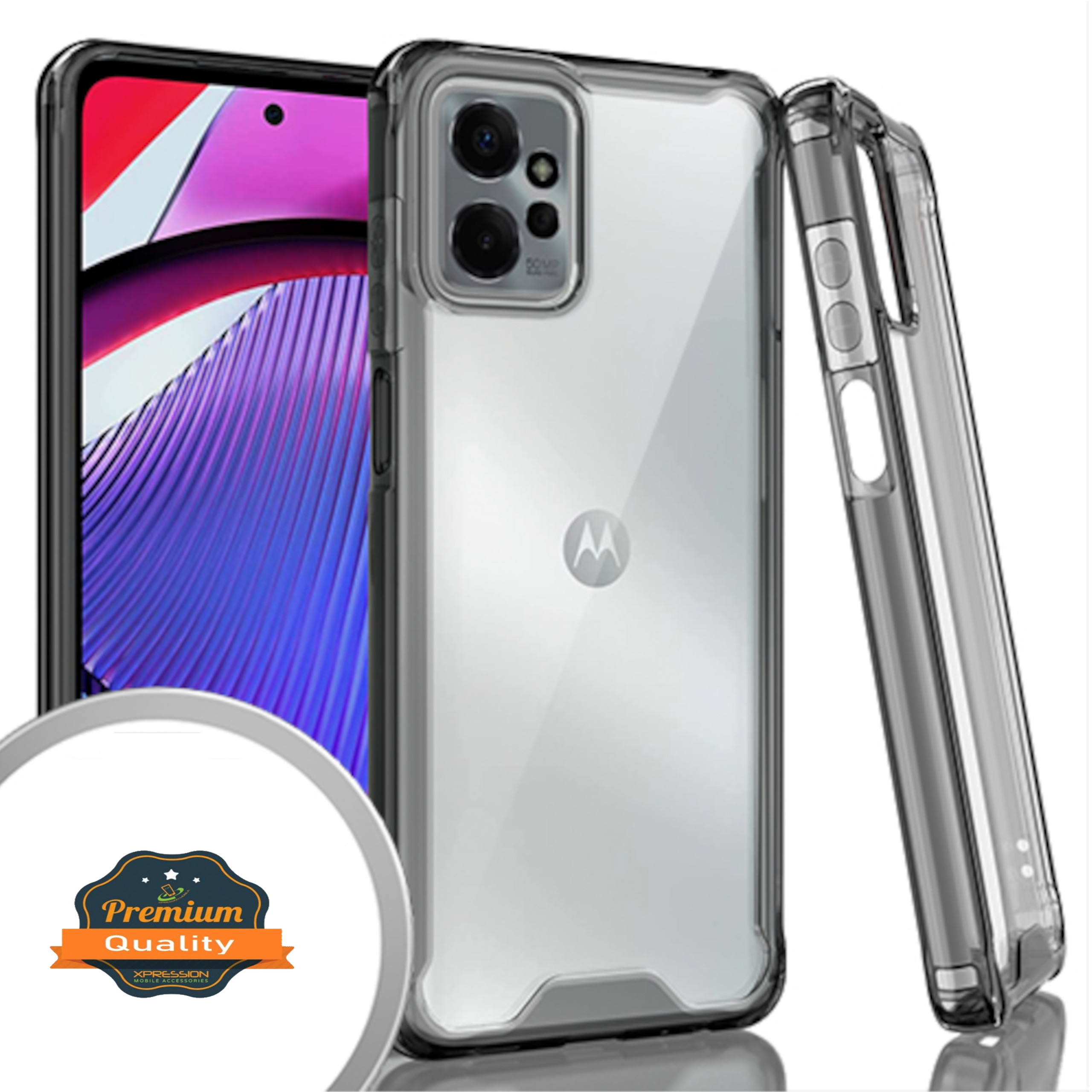 For Motorola Moto G Power 5G 2023 Shockptoof Hybrid Rubber TPU Clear Case Cover - Picture 19 of 27