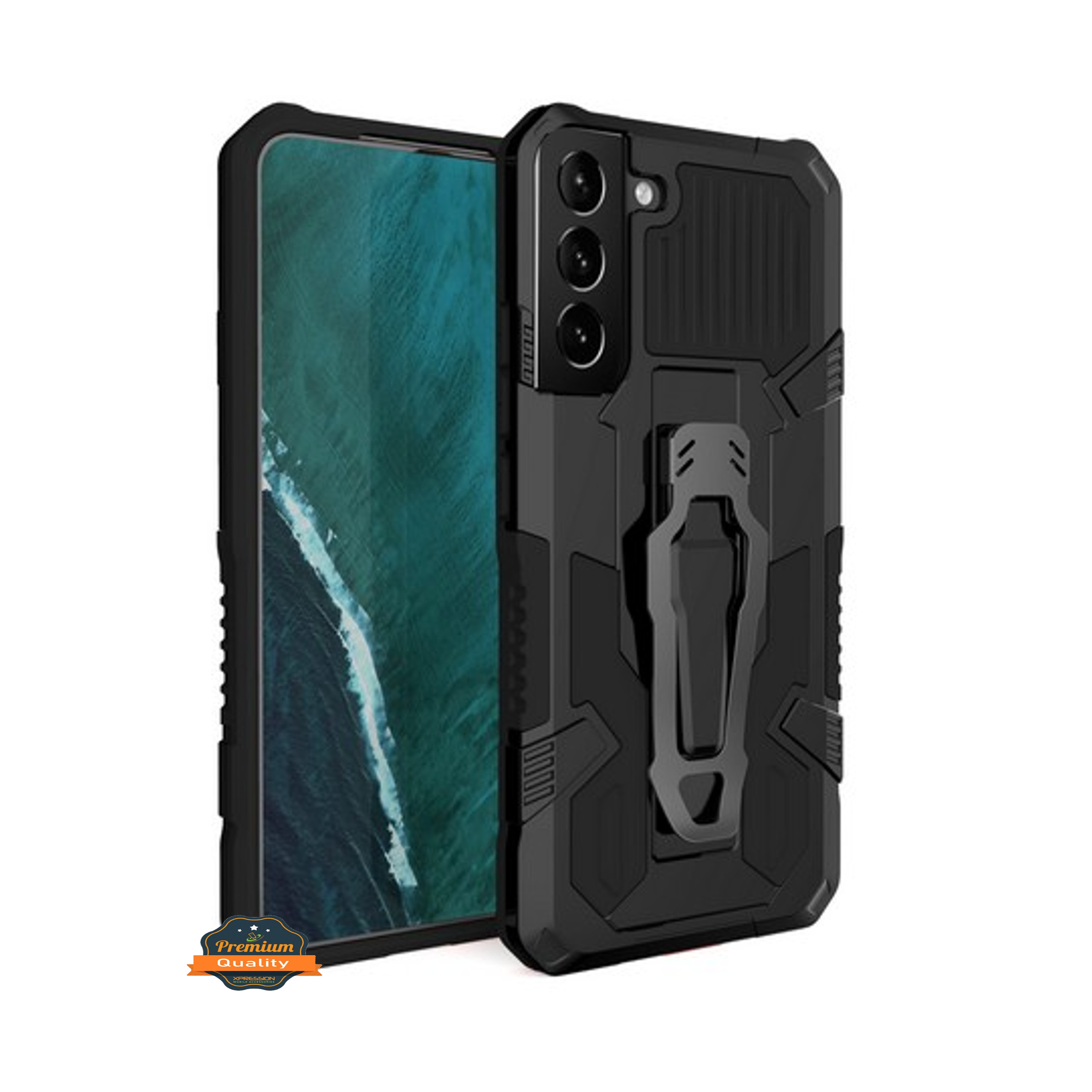 Para Samsung Galaxy A13 5G híbrido con cinturón de metal clip pie de apoyo cubierta de caso duro - Imagen 12 de 40