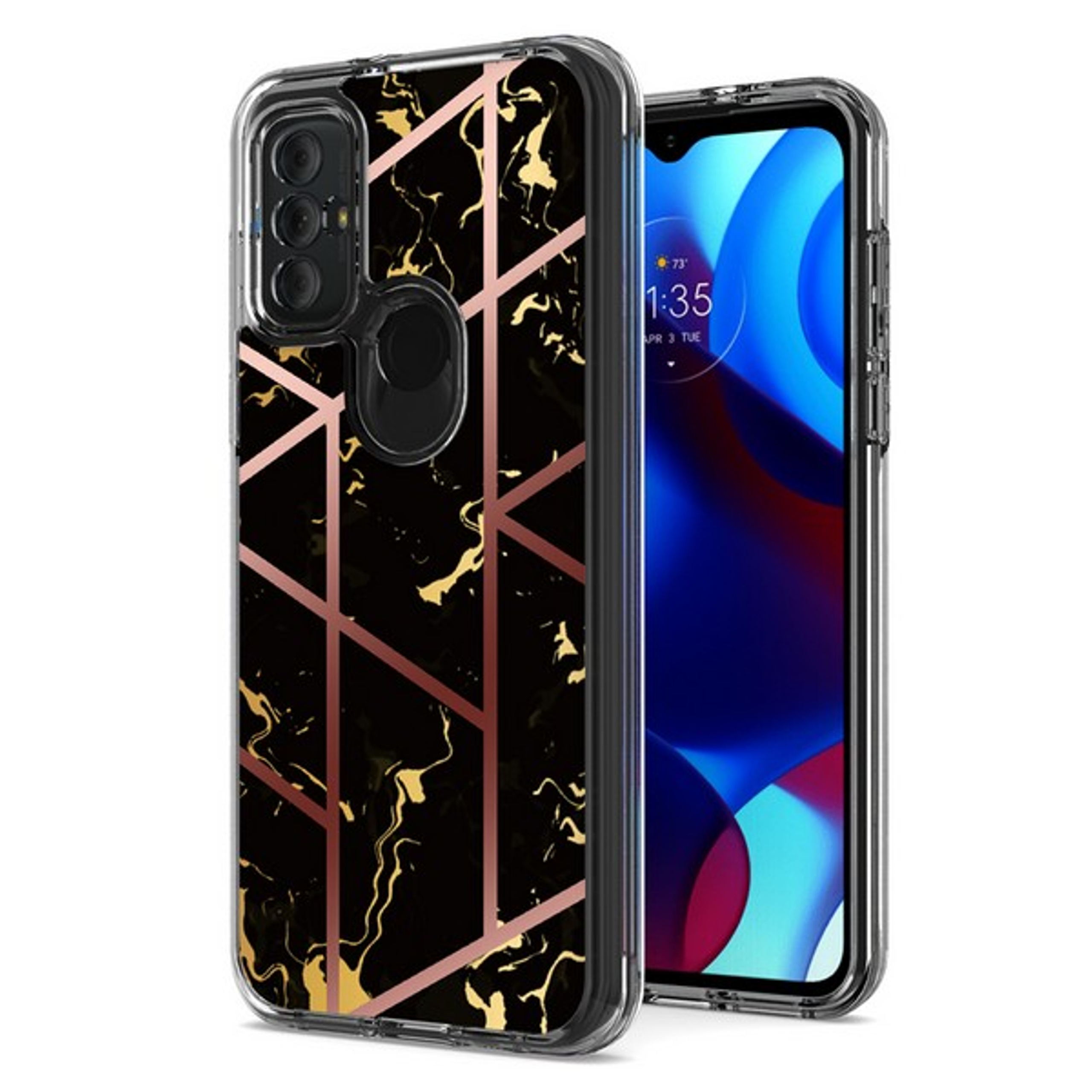 For Samsung Galaxy A13 5G Hybrid Fashion Marble Design Hard Back PC Case Cover - Picture 12 of 50