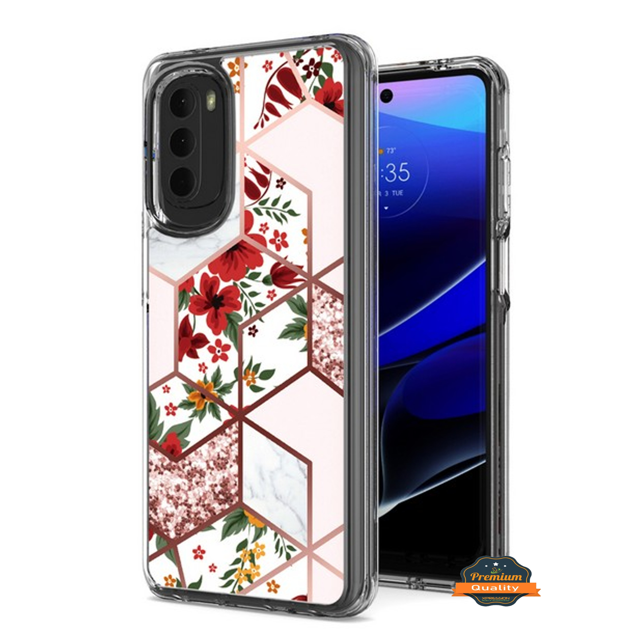 For Samsung Galaxy A13 5G Hybrid Fashion Marble Design Hard Back PC Case Cover - Picture 24 of 50