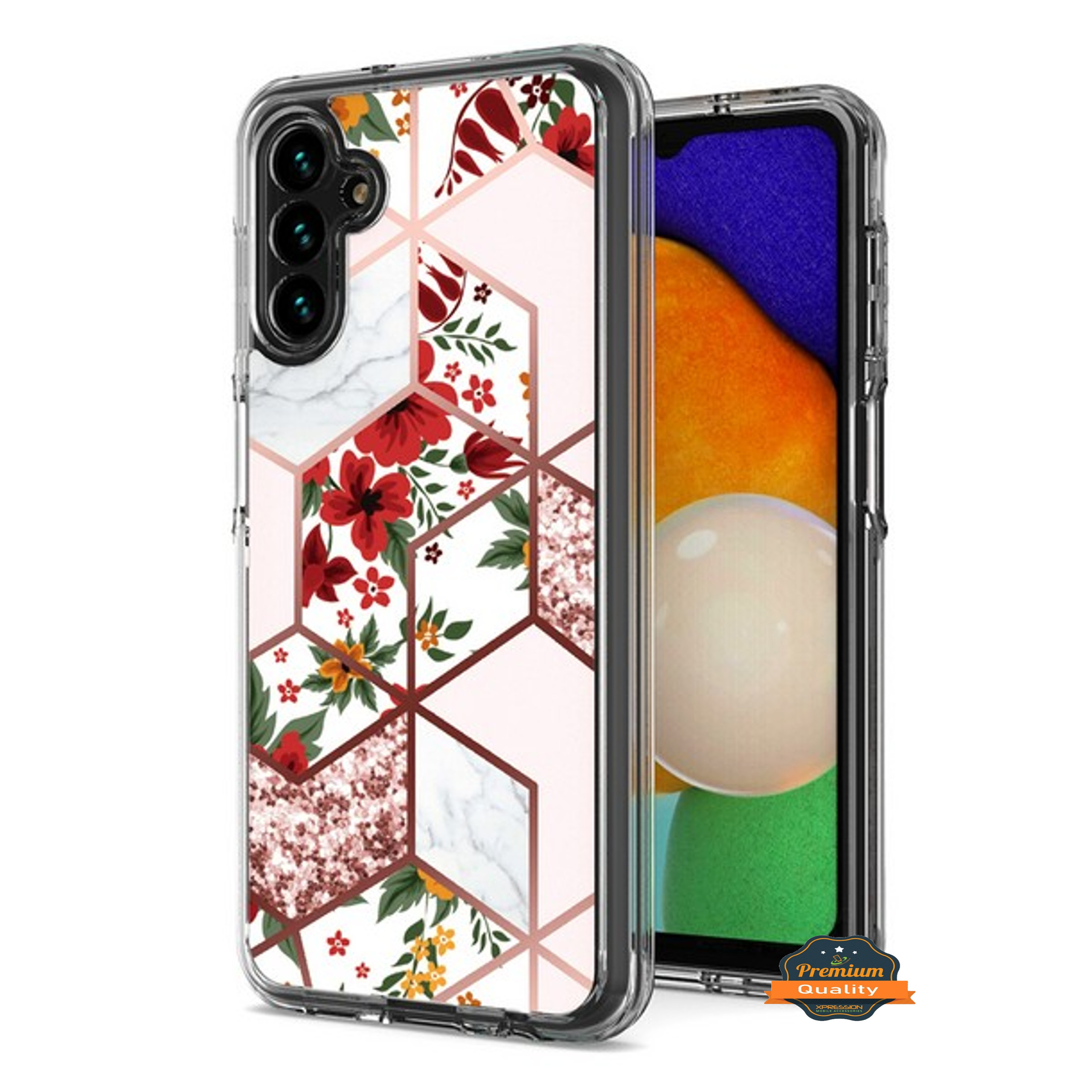 For Samsung Galaxy A13 5G Hybrid Fashion Marble Design Hard Back PC Case Cover - Picture 23 of 50