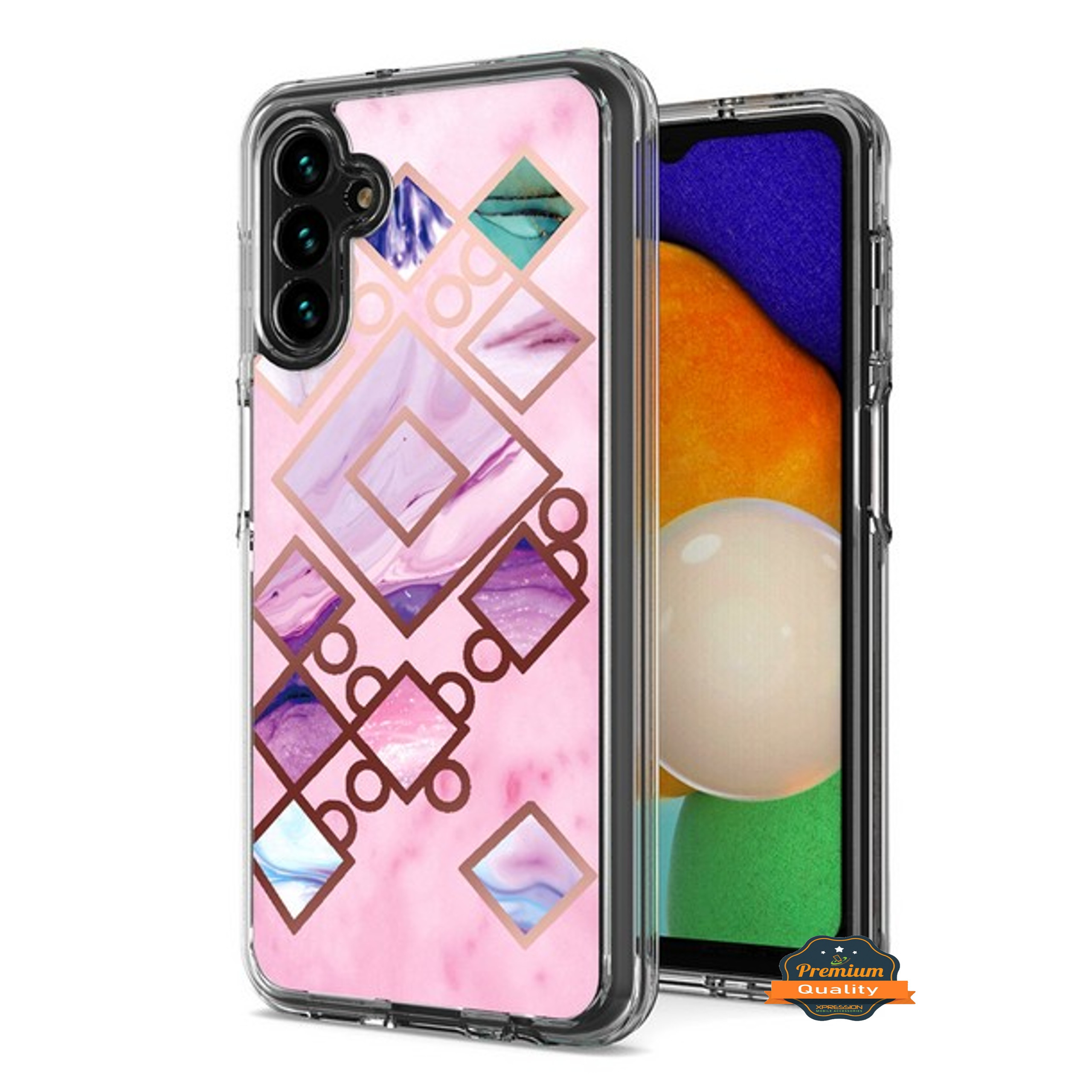 For Samsung Galaxy A13 5G Hybrid Fashion Marble Design Hard Back PC Case Cover - Picture 30 of 50
