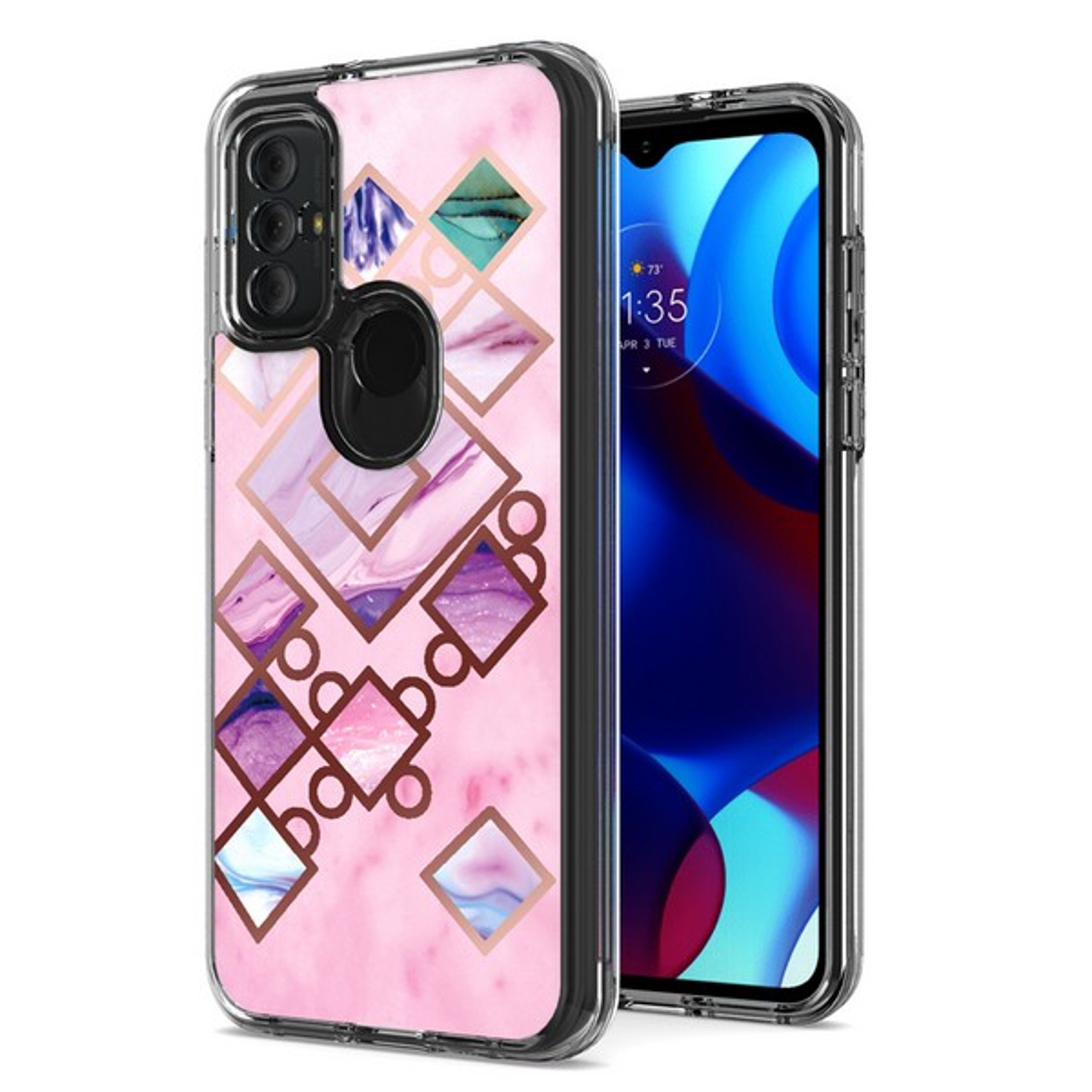 For Samsung Galaxy A13 5G Hybrid Fashion Marble Design Hard Back PC Case Cover - Picture 33 of 50