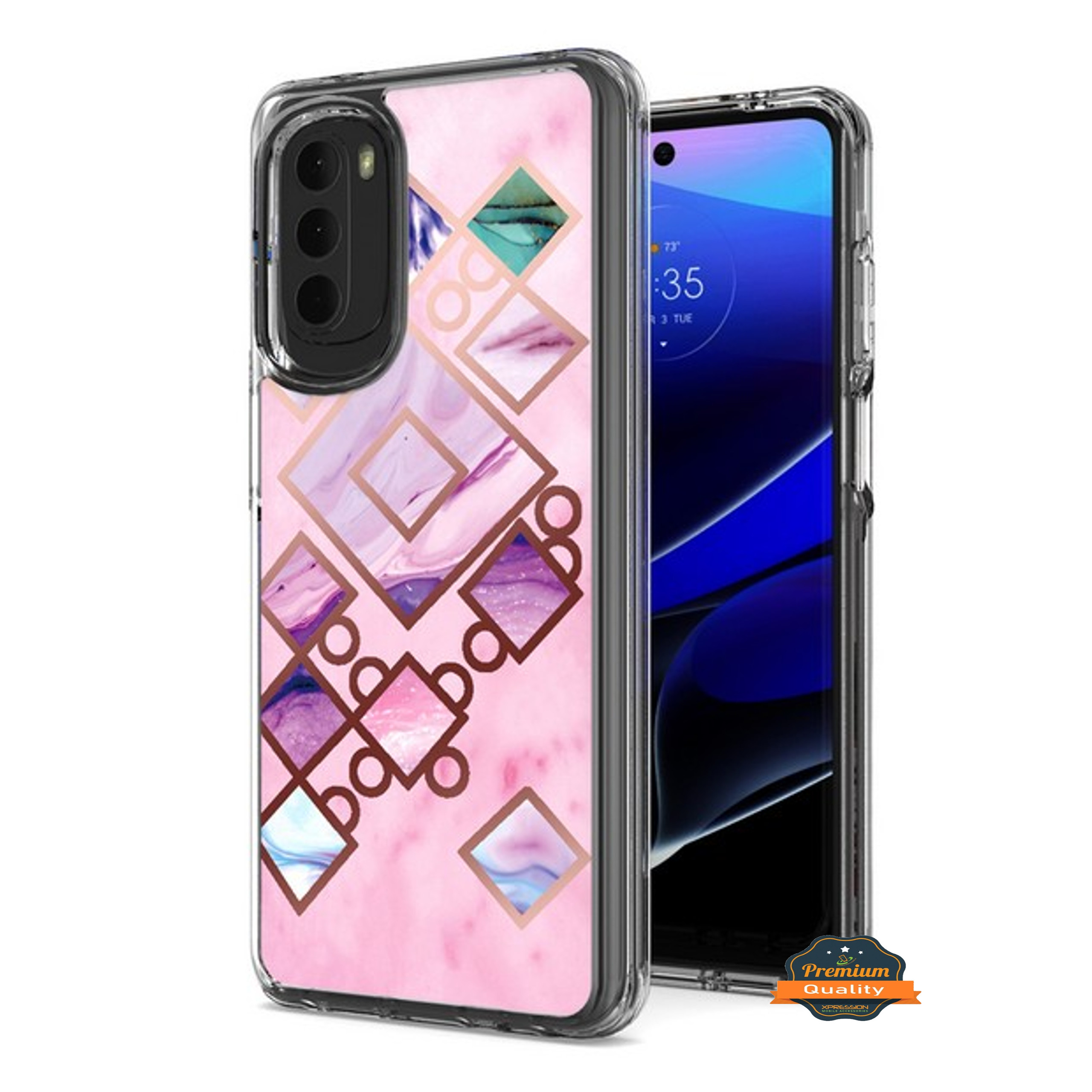For Samsung Galaxy A13 5G Hybrid Fashion Marble Design Hard Back PC Case Cover - Picture 31 of 50