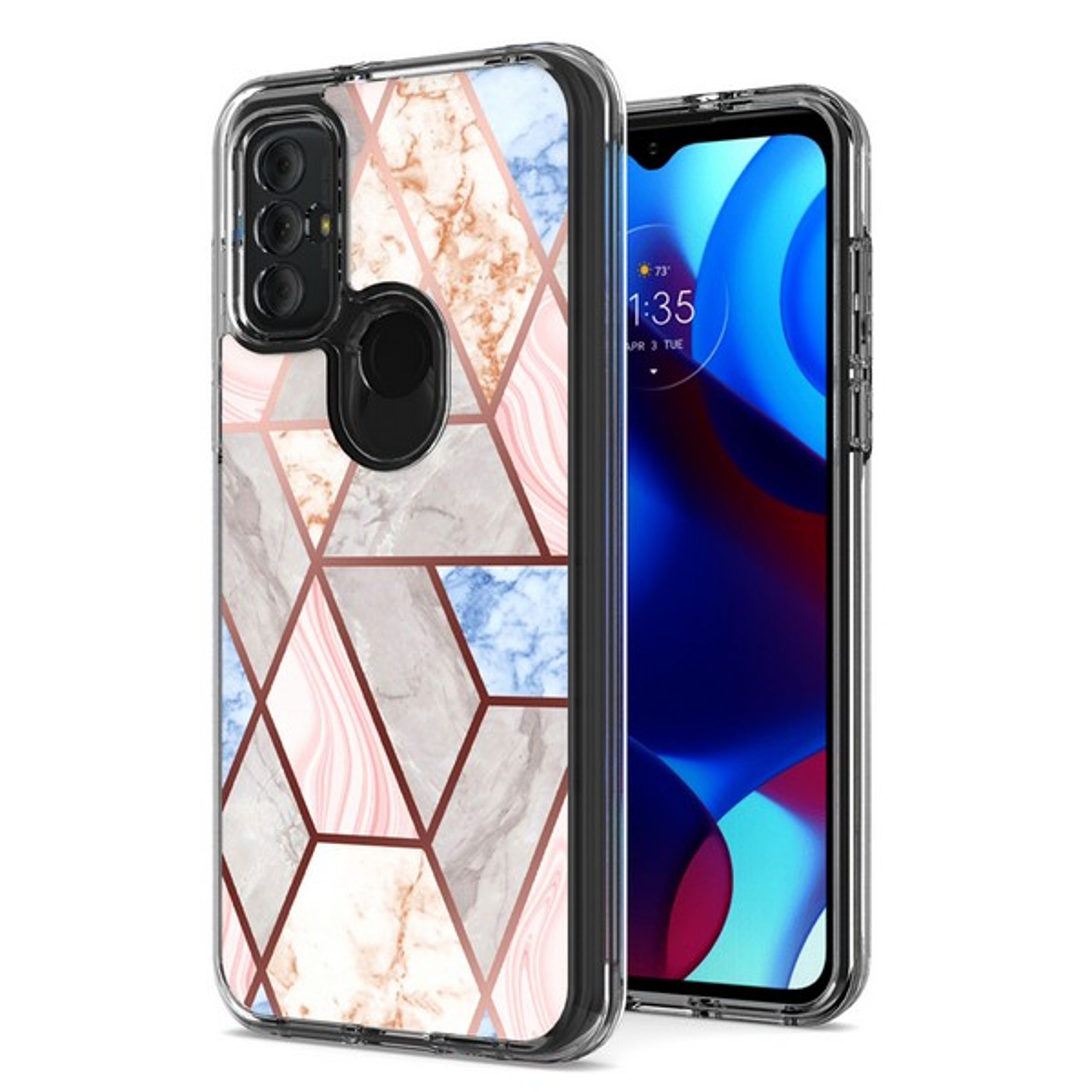 For Samsung Galaxy A13 5G Hybrid Fashion Marble Design Hard Back PC Case Cover - Picture 40 of 50