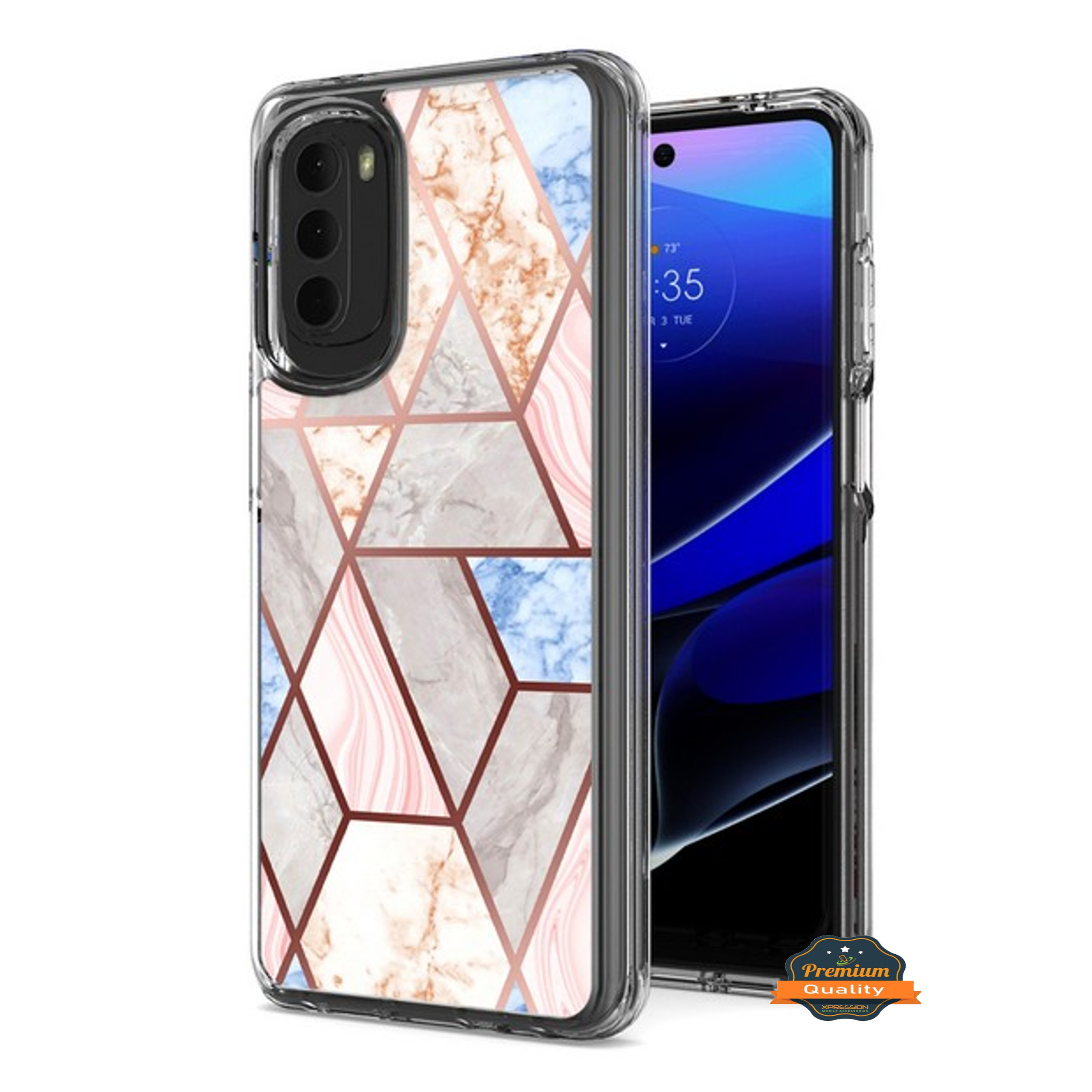 For Samsung Galaxy A13 5G Hybrid Fashion Marble Design Hard Back PC Case Cover - Picture 38 of 50