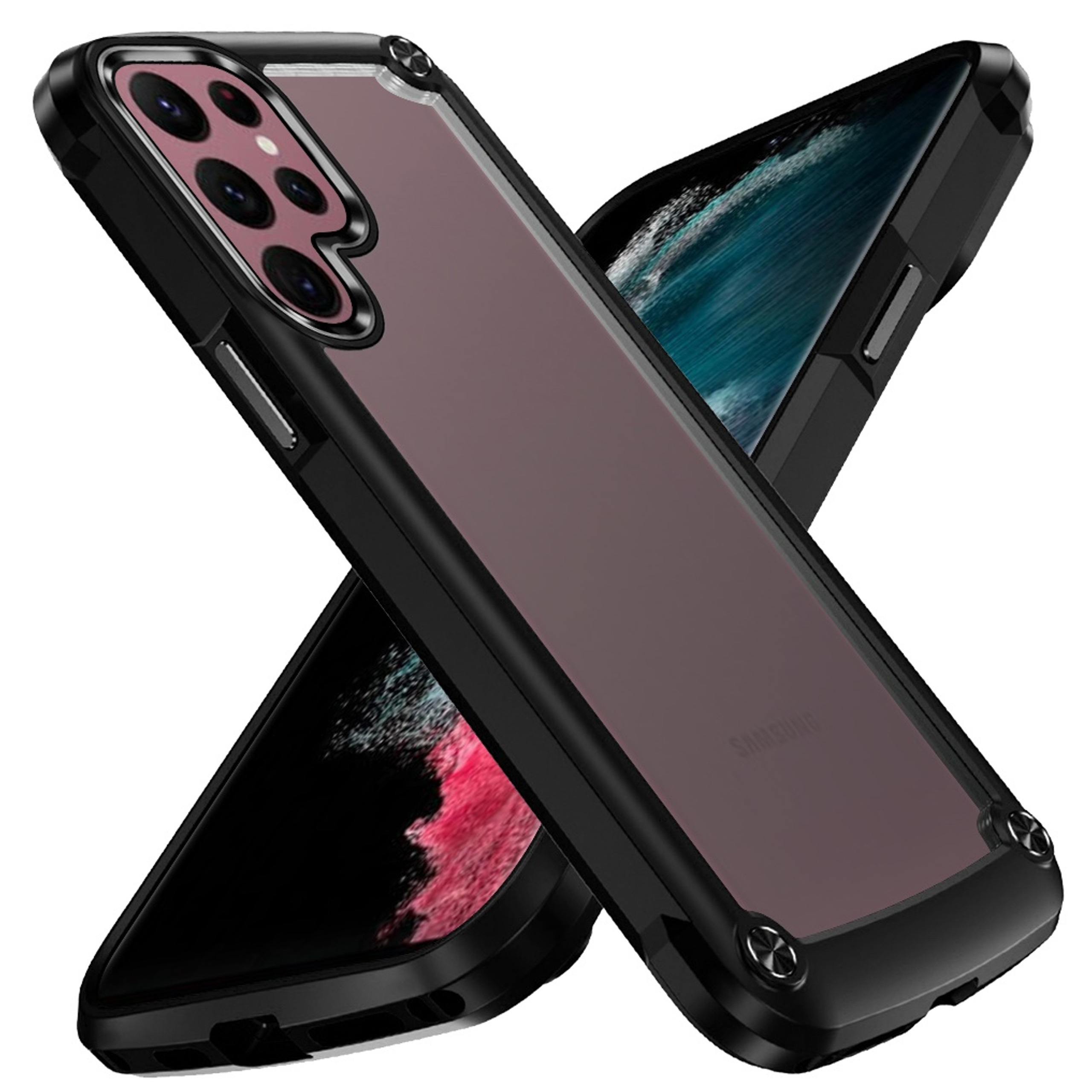 For Samsung Galaxy A14 5G Hybrid Clear back Shield Hard PC Edge Frame Case Cover - Picture 15 of 49