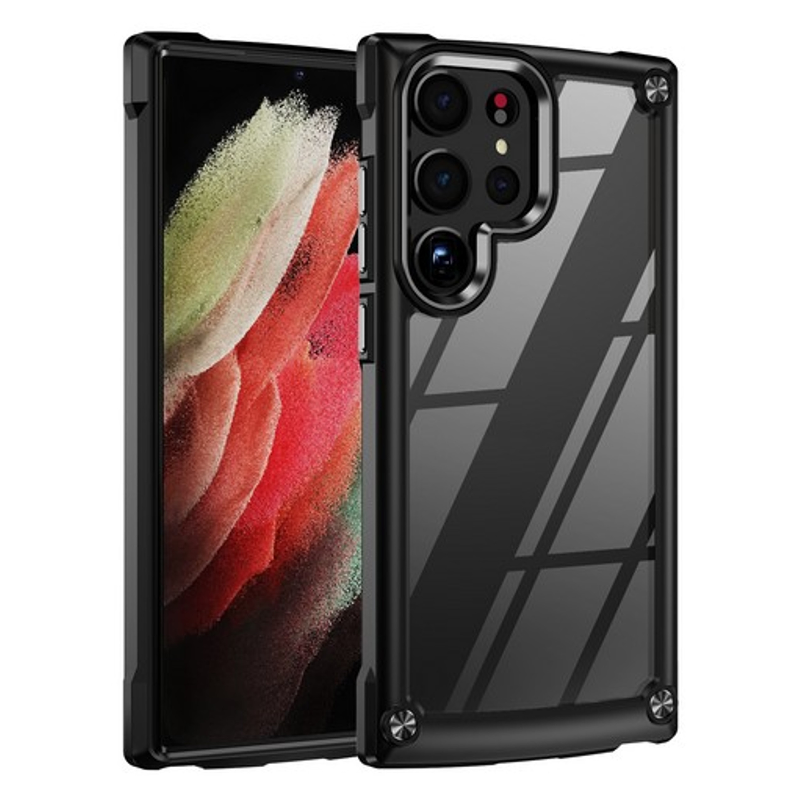 For Samsung Galaxy A14 5G Hybrid Clear back Shield Hard PC Edge Frame Case Cover - Picture 11 of 49