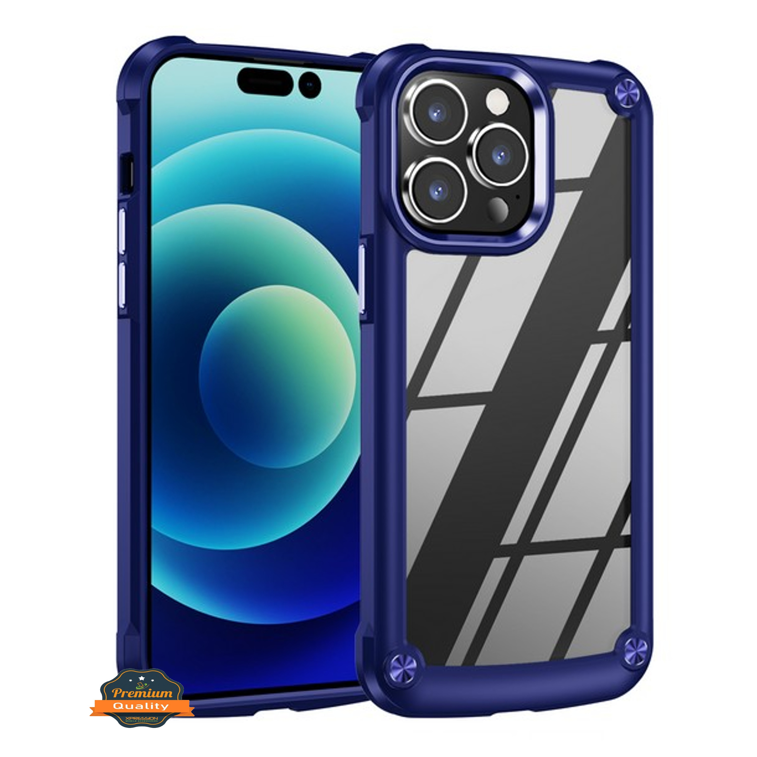For Samsung Galaxy A14 5G Hybrid Clear back Shield Hard PC Edge Frame Case Cover - Picture 20 of 49