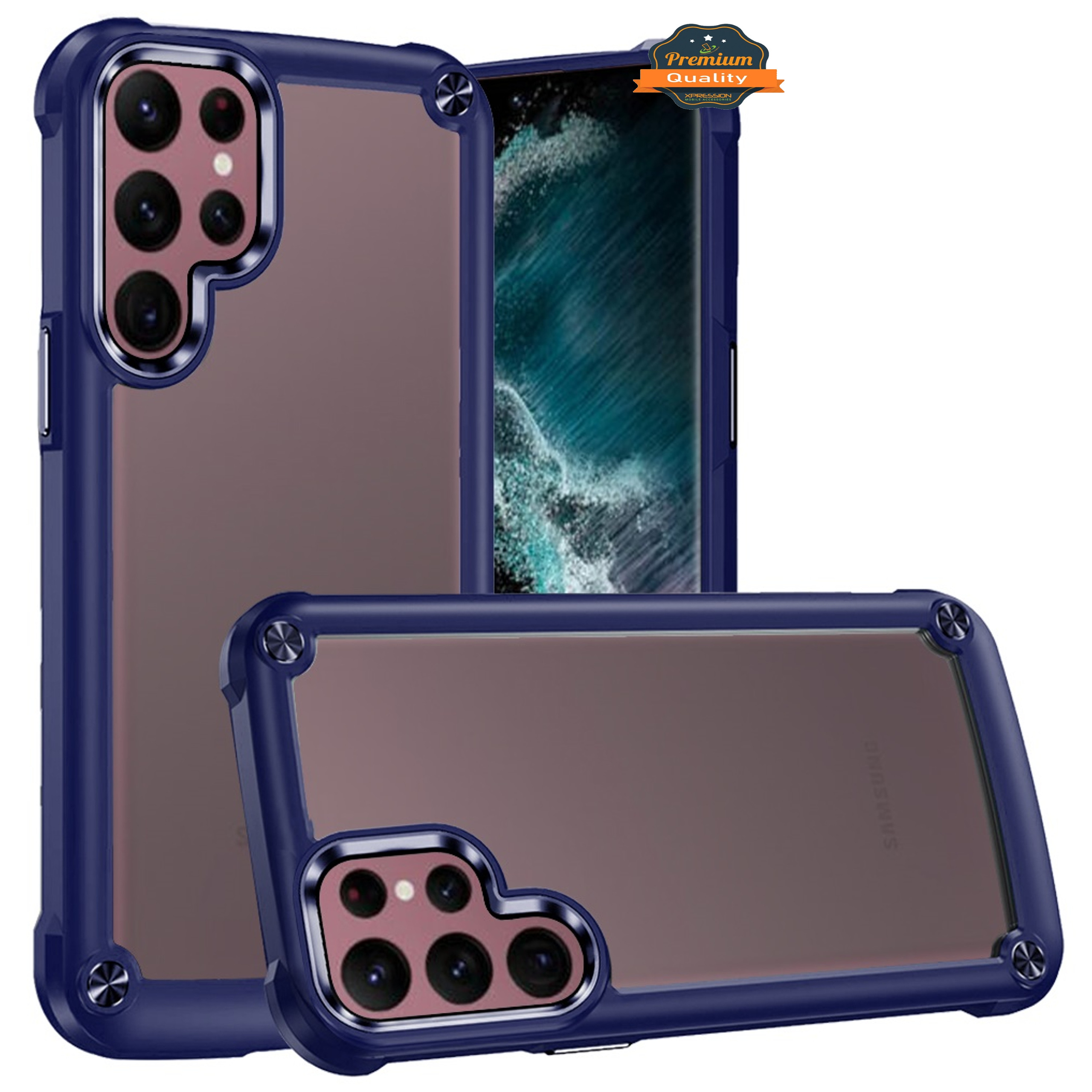 For Samsung Galaxy A14 5G Hybrid Clear back Shield Hard PC Edge Frame Case Cover - Picture 22 of 49
