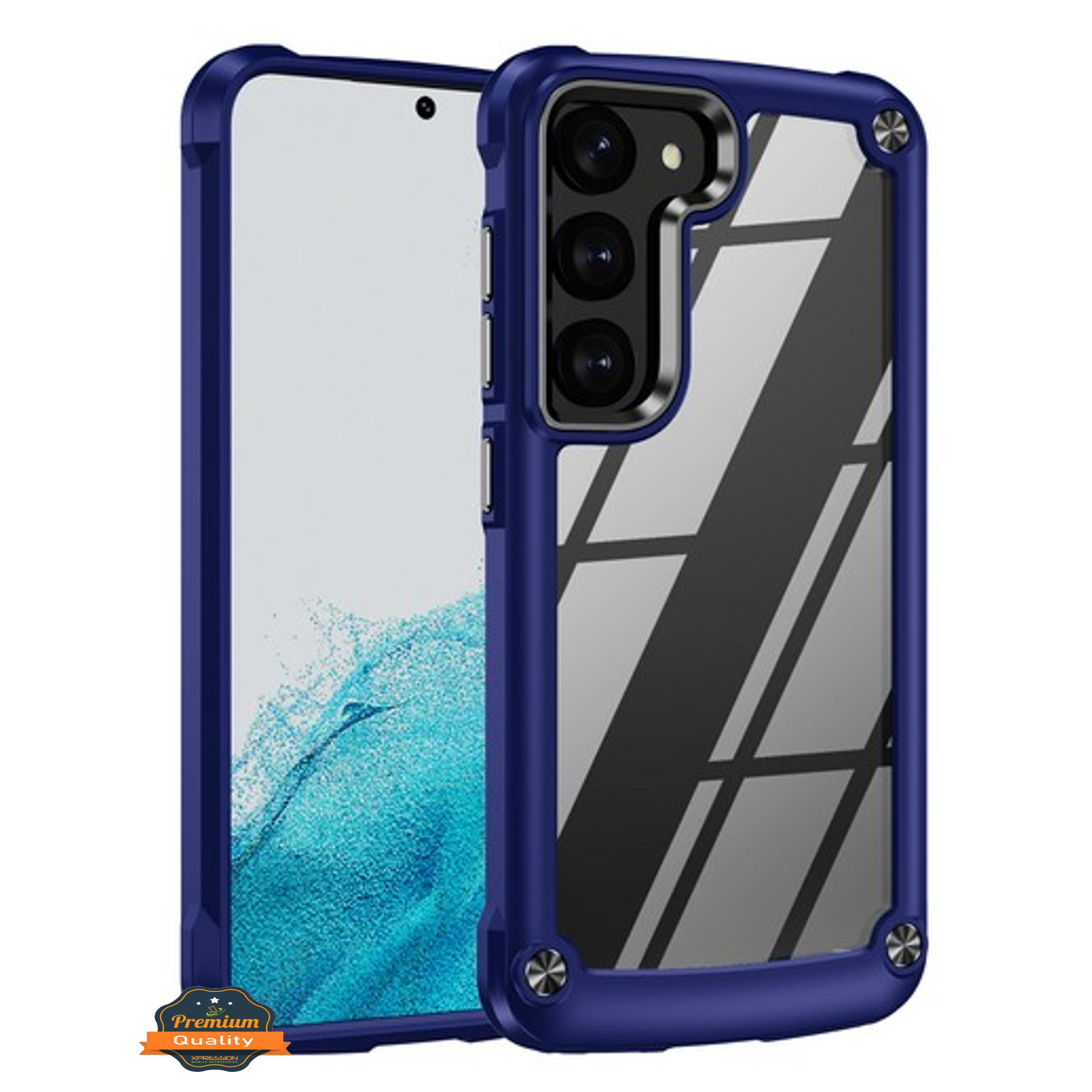 For Samsung Galaxy A14 5G Hybrid Clear back Shield Hard PC Edge Frame Case Cover - Picture 18 of 49