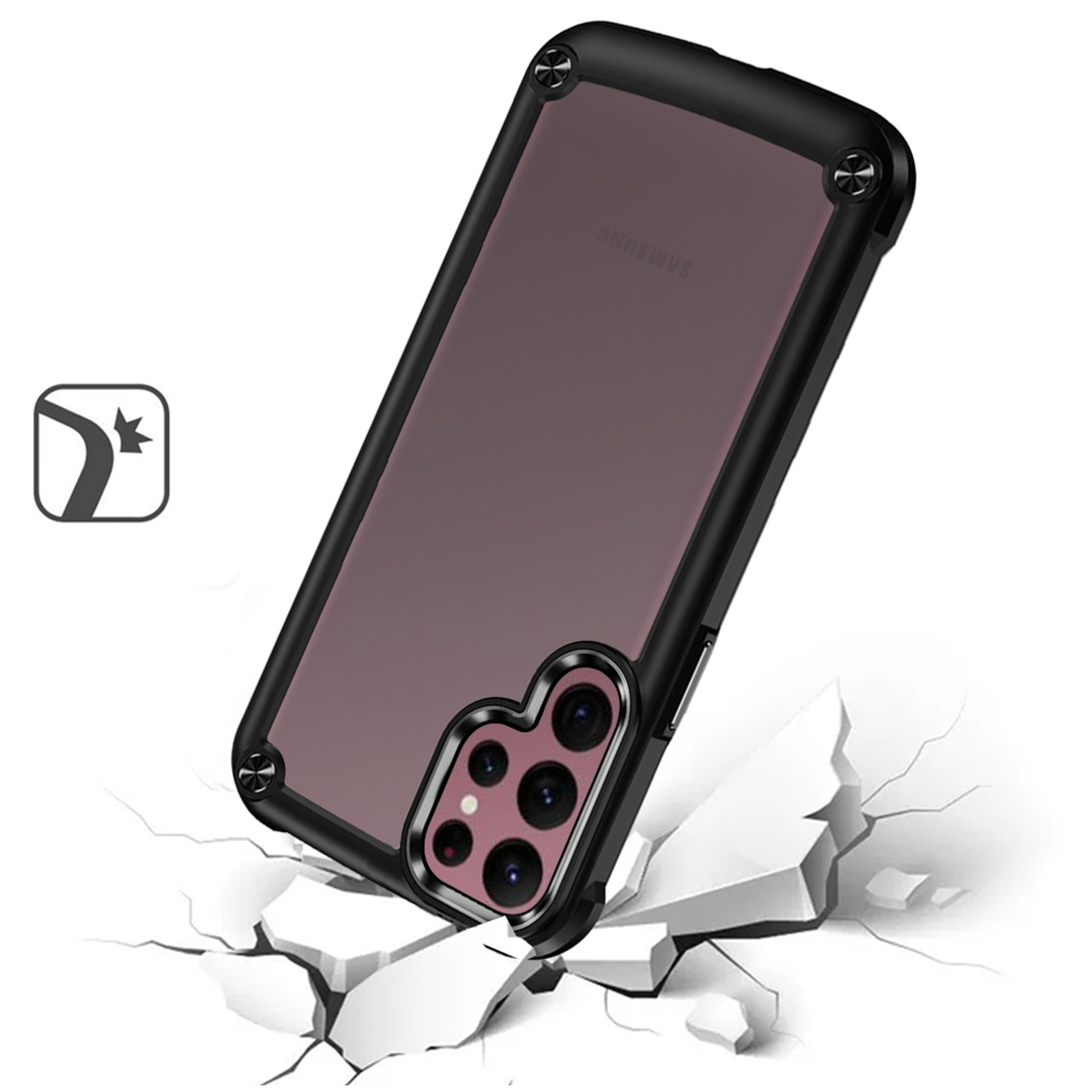 For Samsung Galaxy A14 5G Hybrid Clear back Shield Hard PC Edge Frame Case Cover - Picture 48 of 49