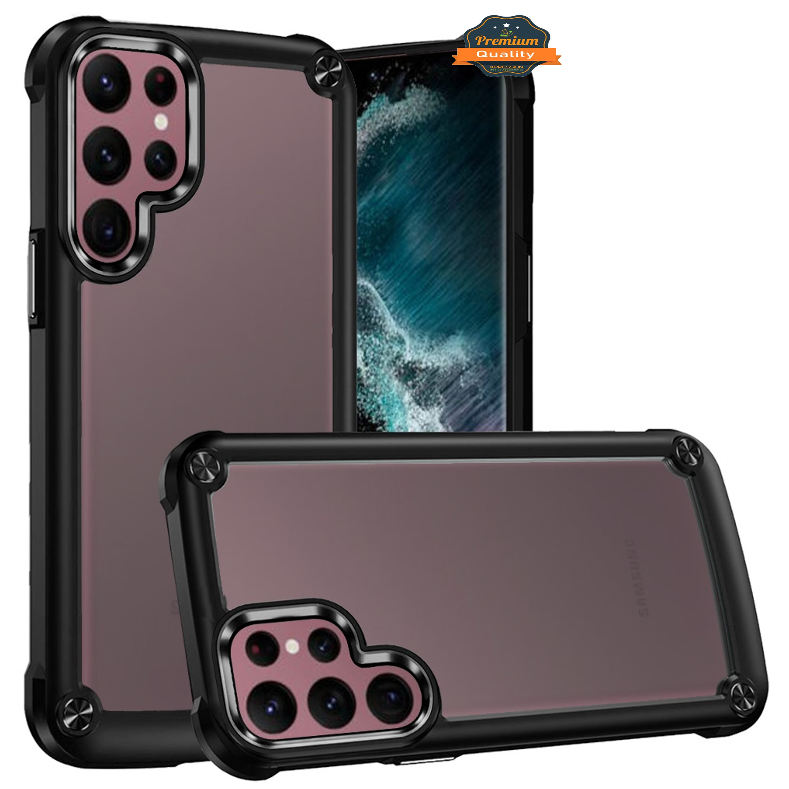 For Samsung Galaxy A14 5G Hybrid Clear back Shield Hard PC Edge Frame Case Cover - Picture 46 of 49