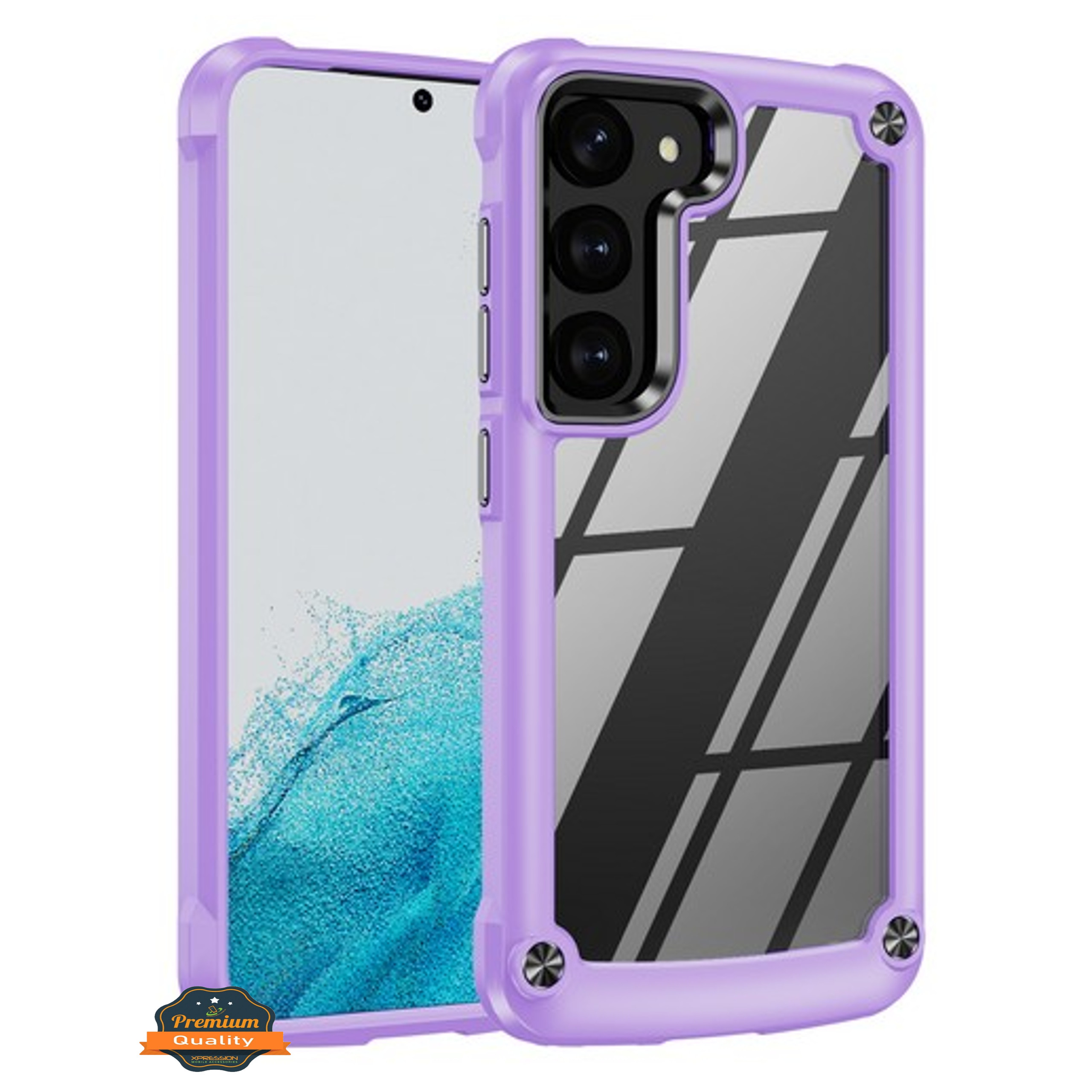 For Samsung Galaxy A14 5G Hybrid Clear back Shield Hard PC Edge Frame Case Cover - Picture 42 of 49
