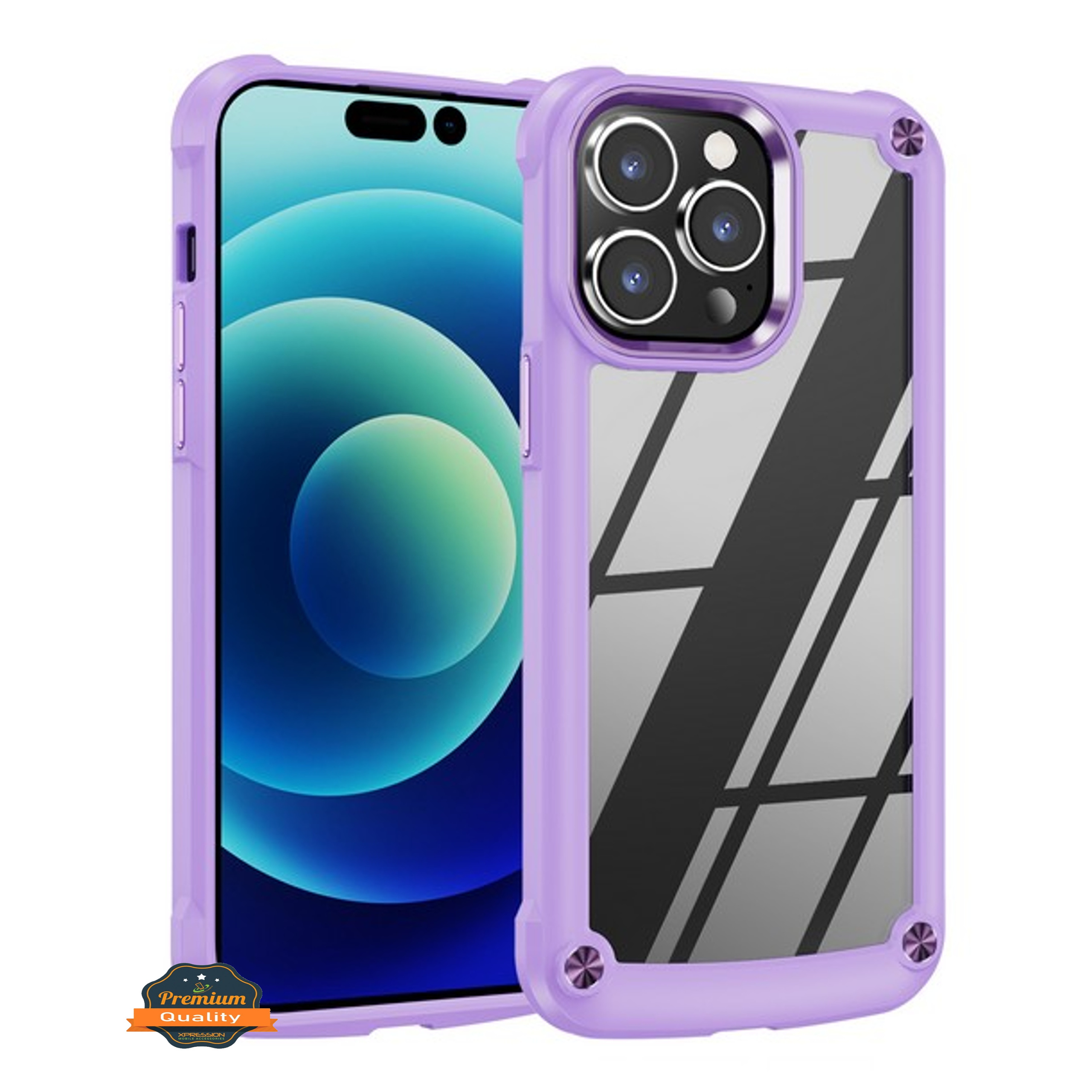 For Samsung Galaxy A14 5G Hybrid Clear back Shield Hard PC Edge Frame Case Cover - Picture 44 of 49