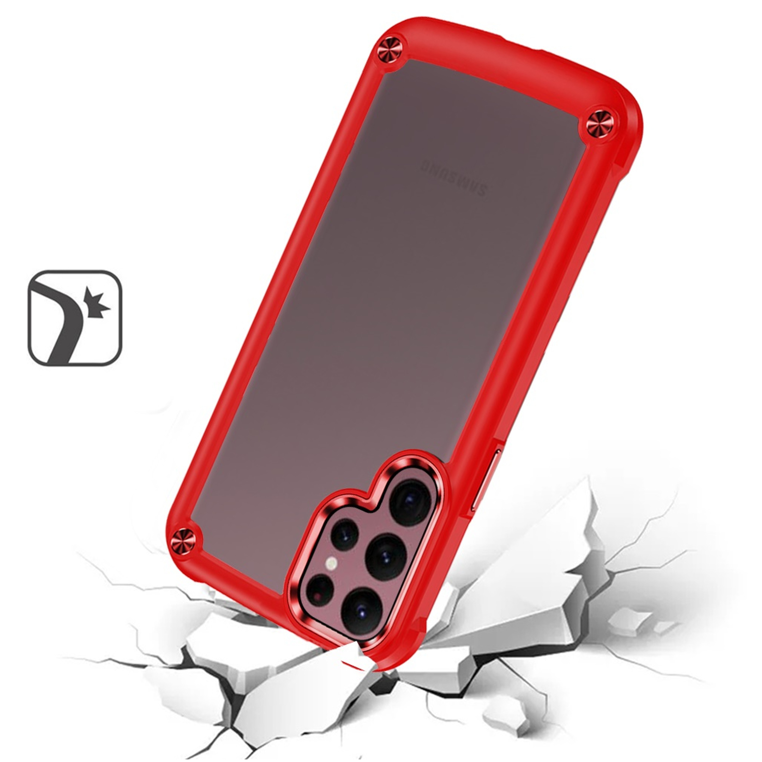 For Samsung Galaxy A14 5G Hybrid Clear back Shield Hard PC Edge Frame Case Cover - Picture 40 of 49