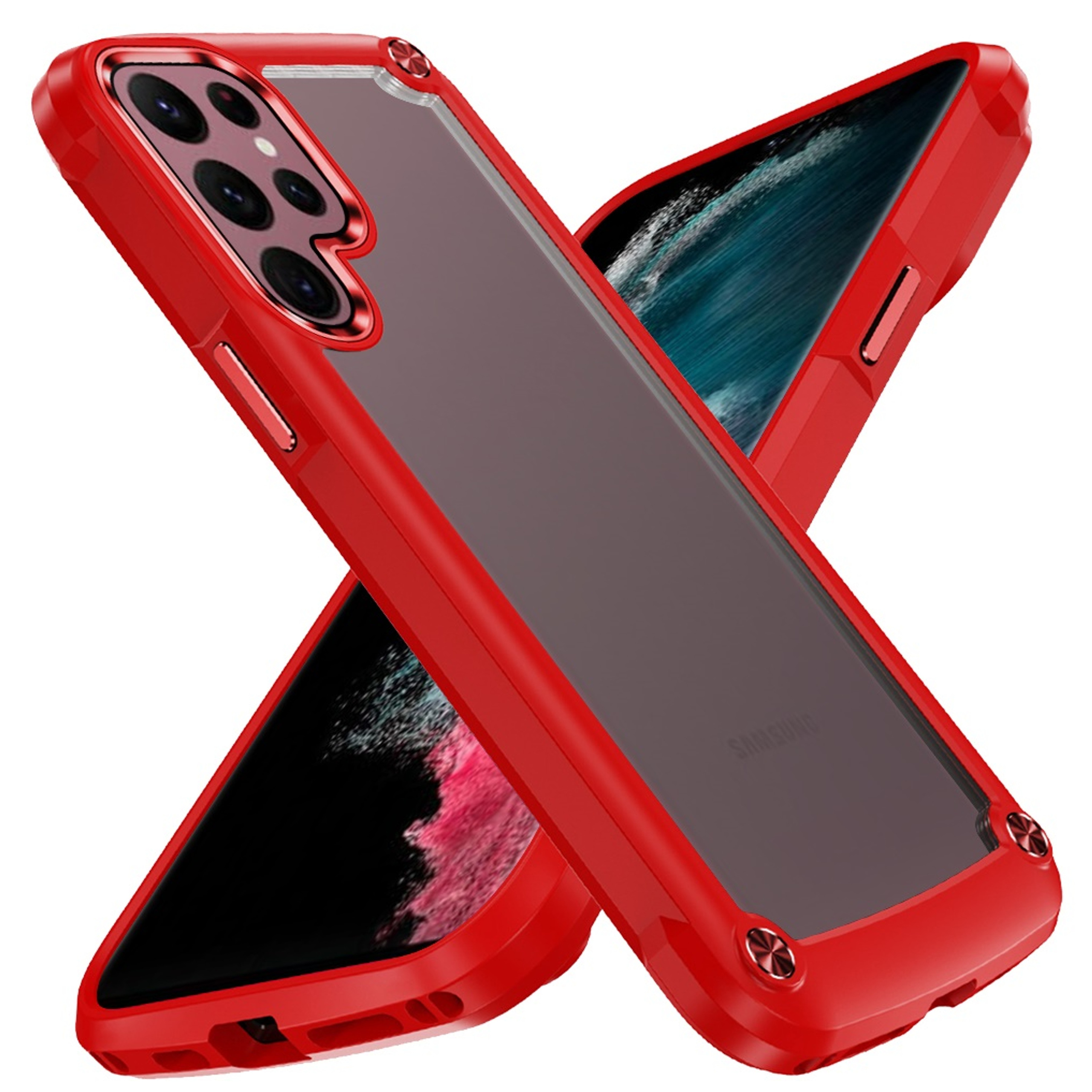 For Samsung Galaxy A14 5G Hybrid Clear back Shield Hard PC Edge Frame Case Cover - Picture 39 of 49