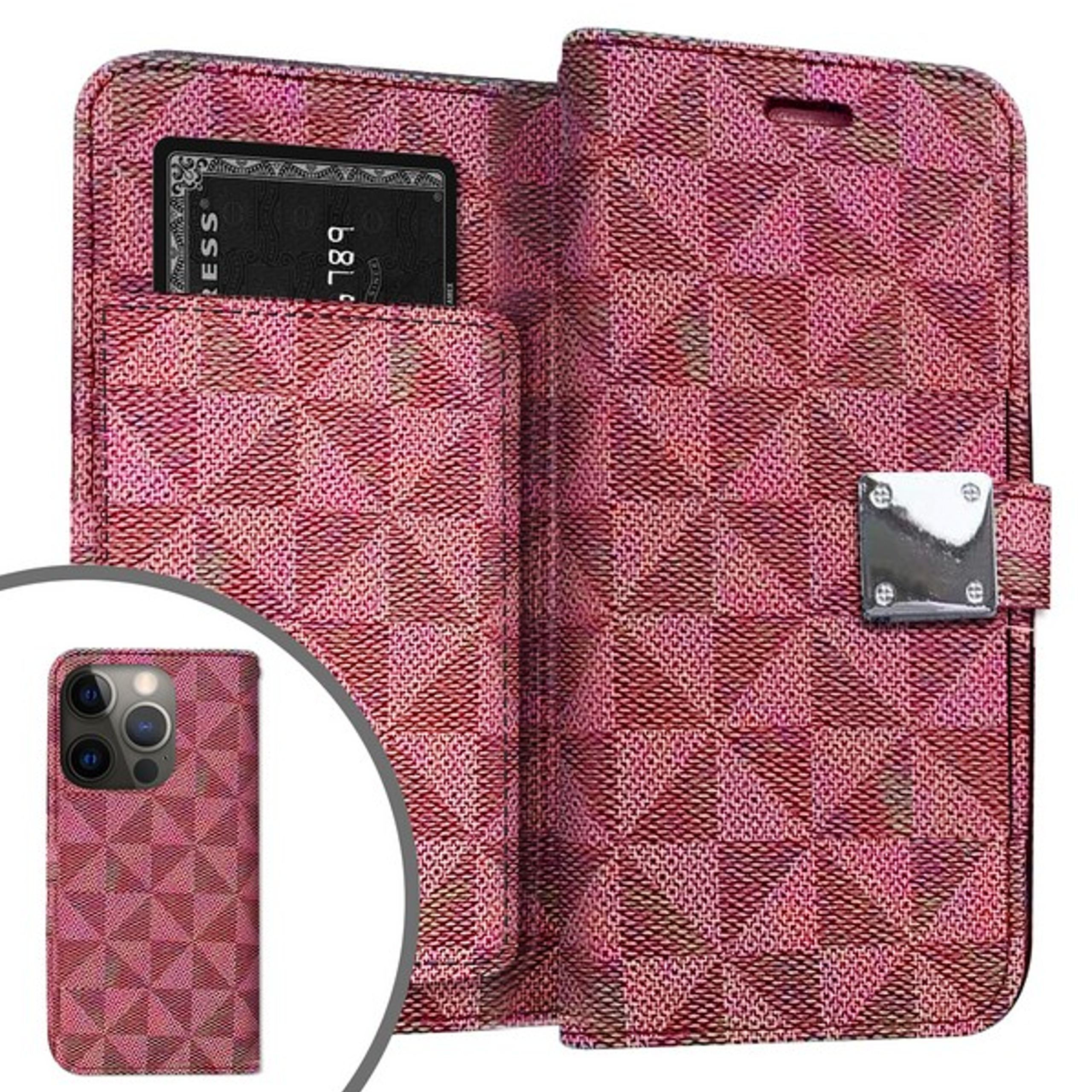 For Samsung Galaxy A14 5G Fabric Wallet Case Card Slots ID Storage Pouch Cover - Picture 15 of 31