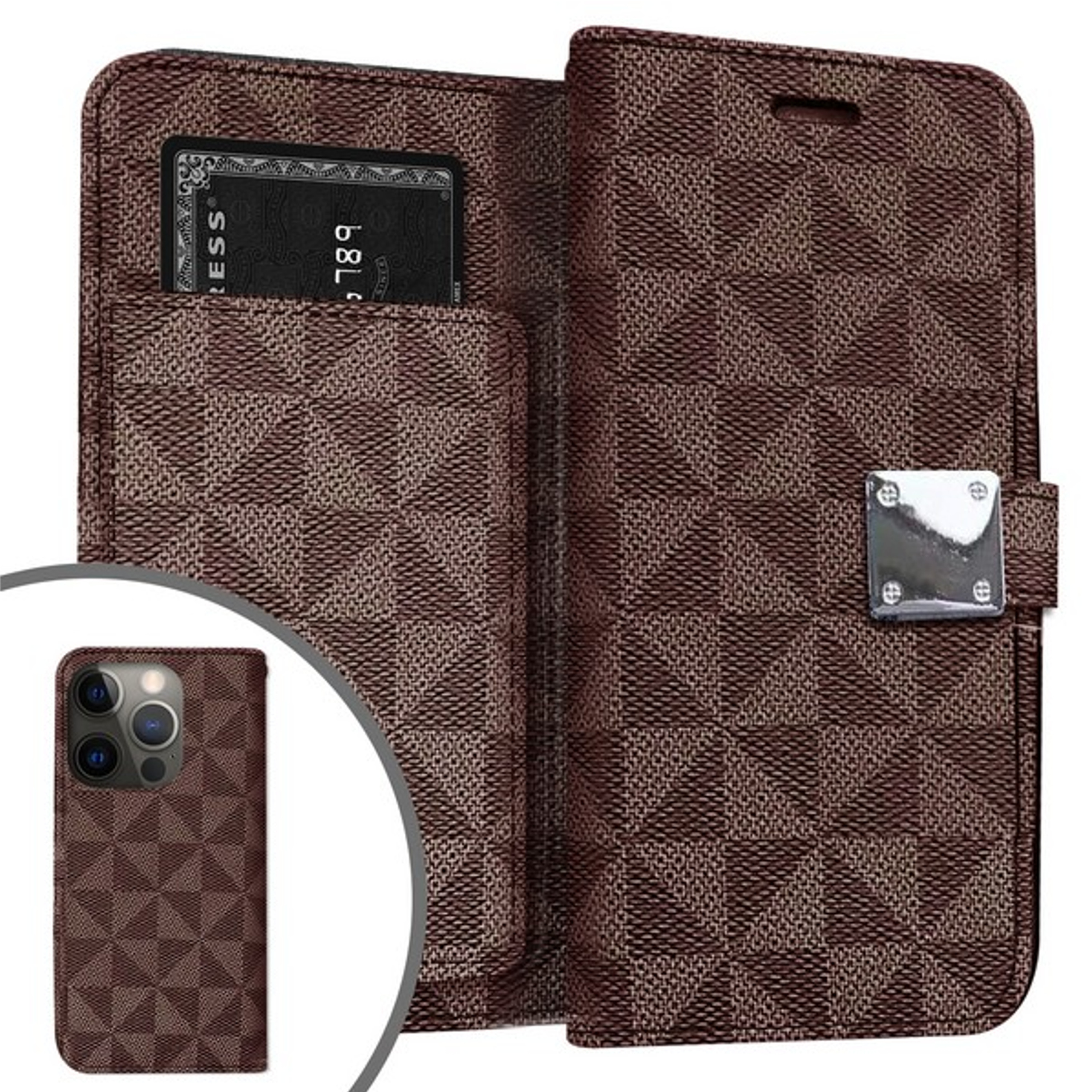 For Samsung Galaxy A14 5G Fabric Wallet Case Card Slots ID Storage Pouch Cover - Picture 21 of 31