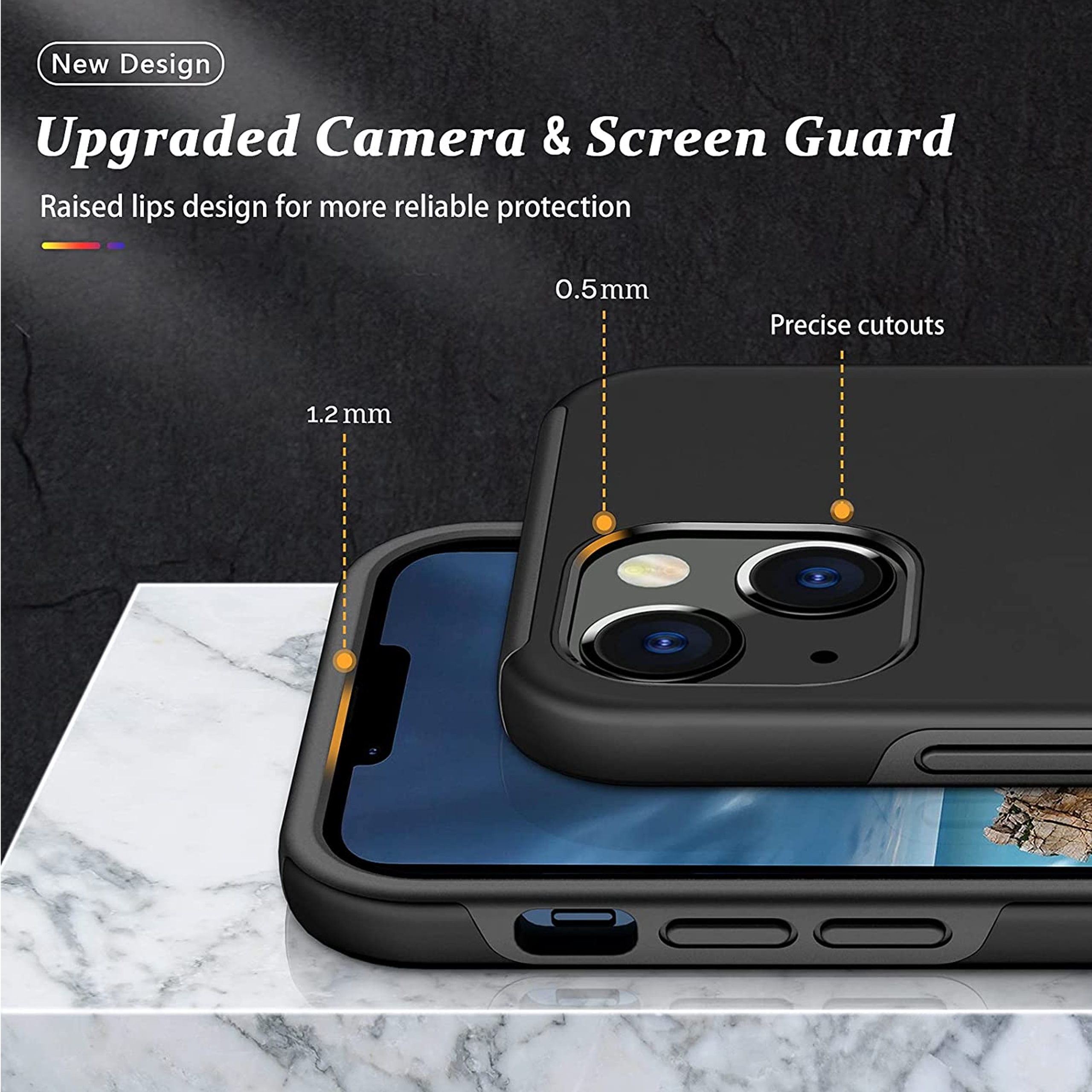 For Samsung Galaxy A14 5G Hybrid with Flat Metal Ring Stand Slim Fit Case Cover - Picture 16 of 57