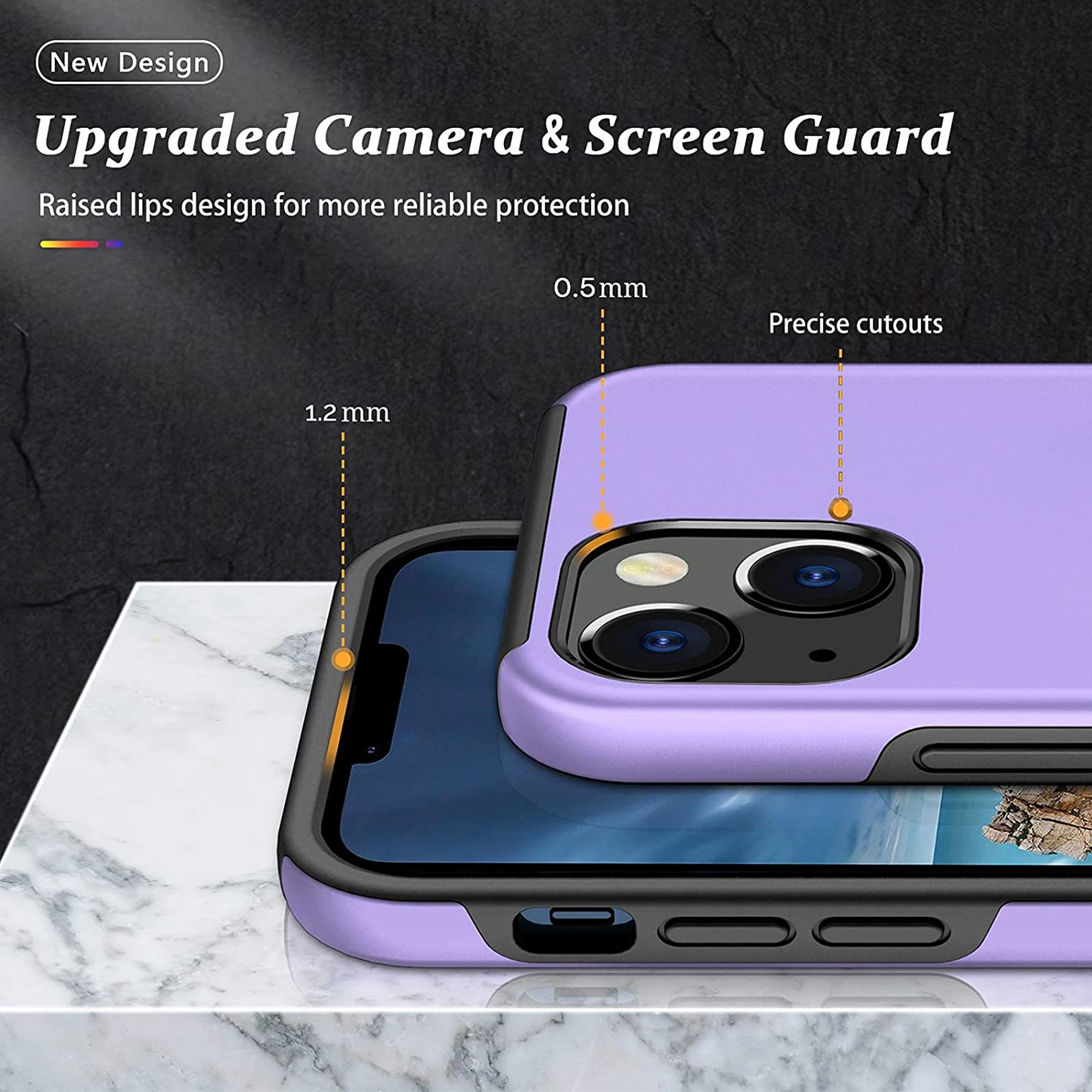 For Samsung Galaxy A14 5G Hybrid with Flat Metal Ring Stand Slim Fit Case Cover - Picture 41 of 57