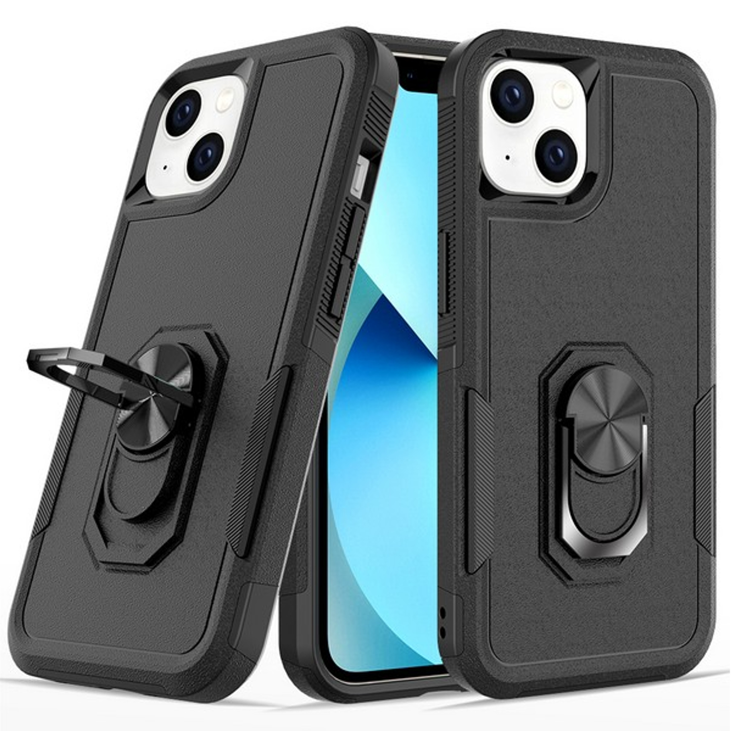 For Samsung Galaxy A15 5G Hybrid Rugged 2in1 Shockproof Ring Stand Case Cover - Picture 12 of 63