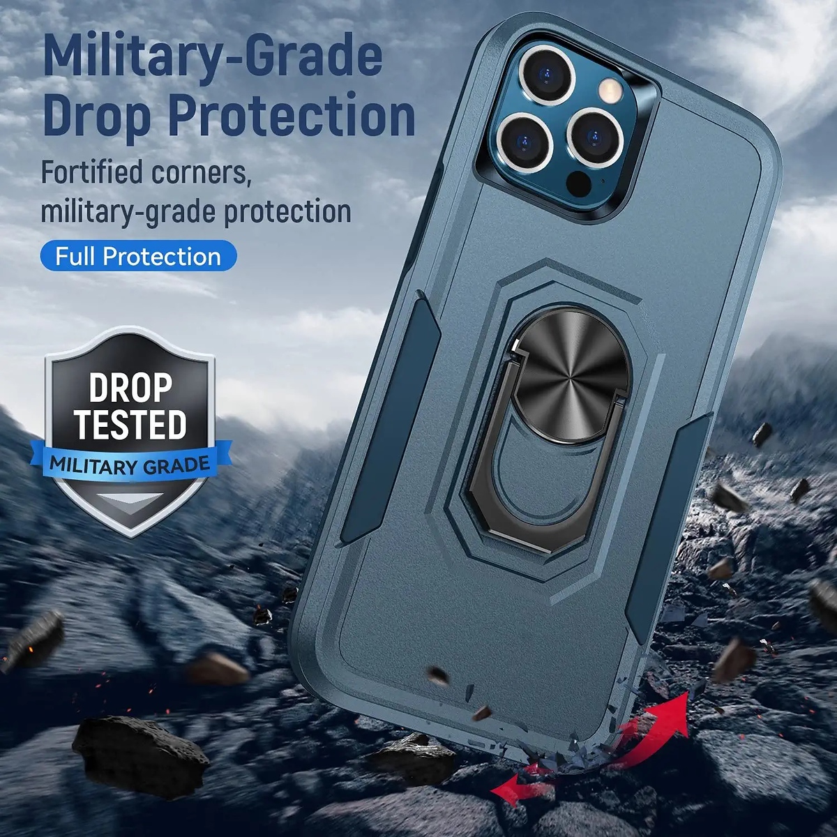 For Samsung Galaxy A15 5G Hybrid Rugged 2in1 Shockproof Ring Stand Case Cover - Picture 24 of 63