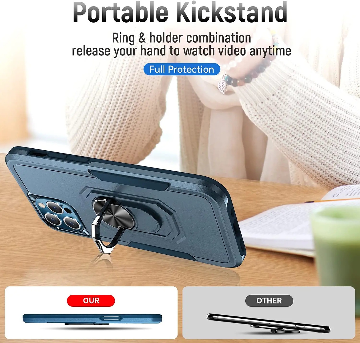 For Samsung Galaxy A15 5G Hybrid Rugged 2in1 Shockproof Ring Stand Case Cover - Picture 26 of 63