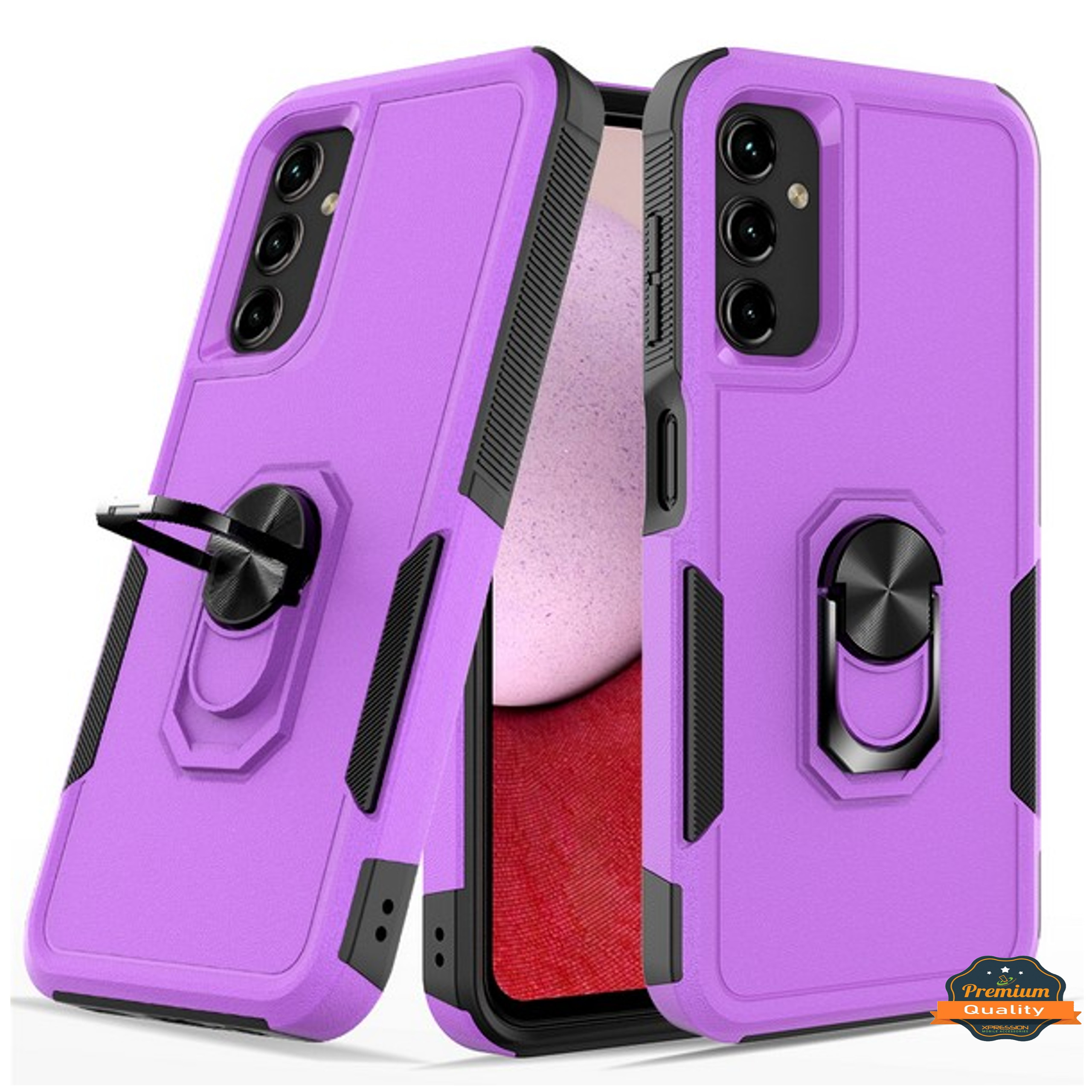For Samsung Galaxy A15 5G Hybrid Rugged 2in1 Shockproof Ring Stand Case Cover - Picture 38 of 63