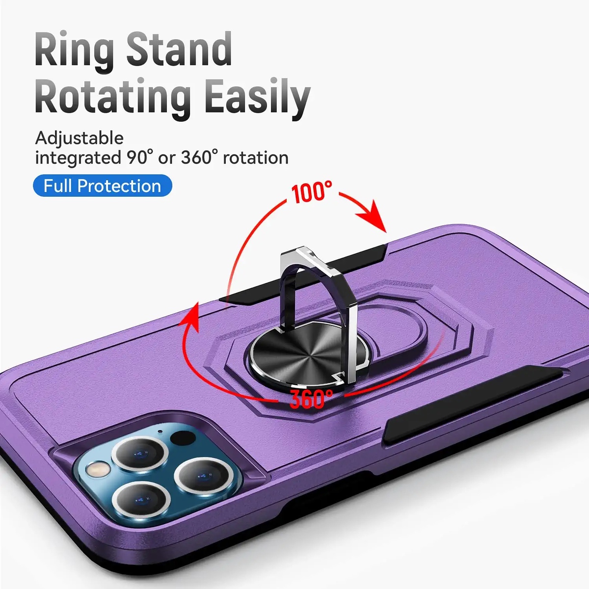 For Samsung Galaxy A15 5G Hybrid Rugged 2in1 Shockproof Ring Stand Case Cover - Picture 45 of 63