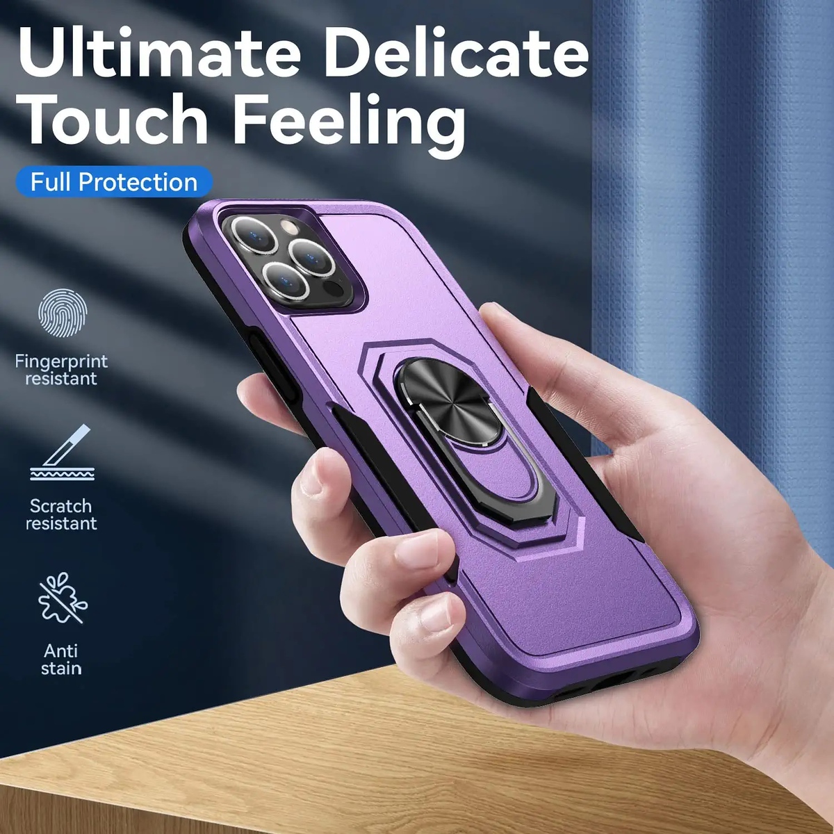 For Samsung Galaxy A15 5G Hybrid Rugged 2in1 Shockproof Ring Stand Case Cover - Picture 46 of 63