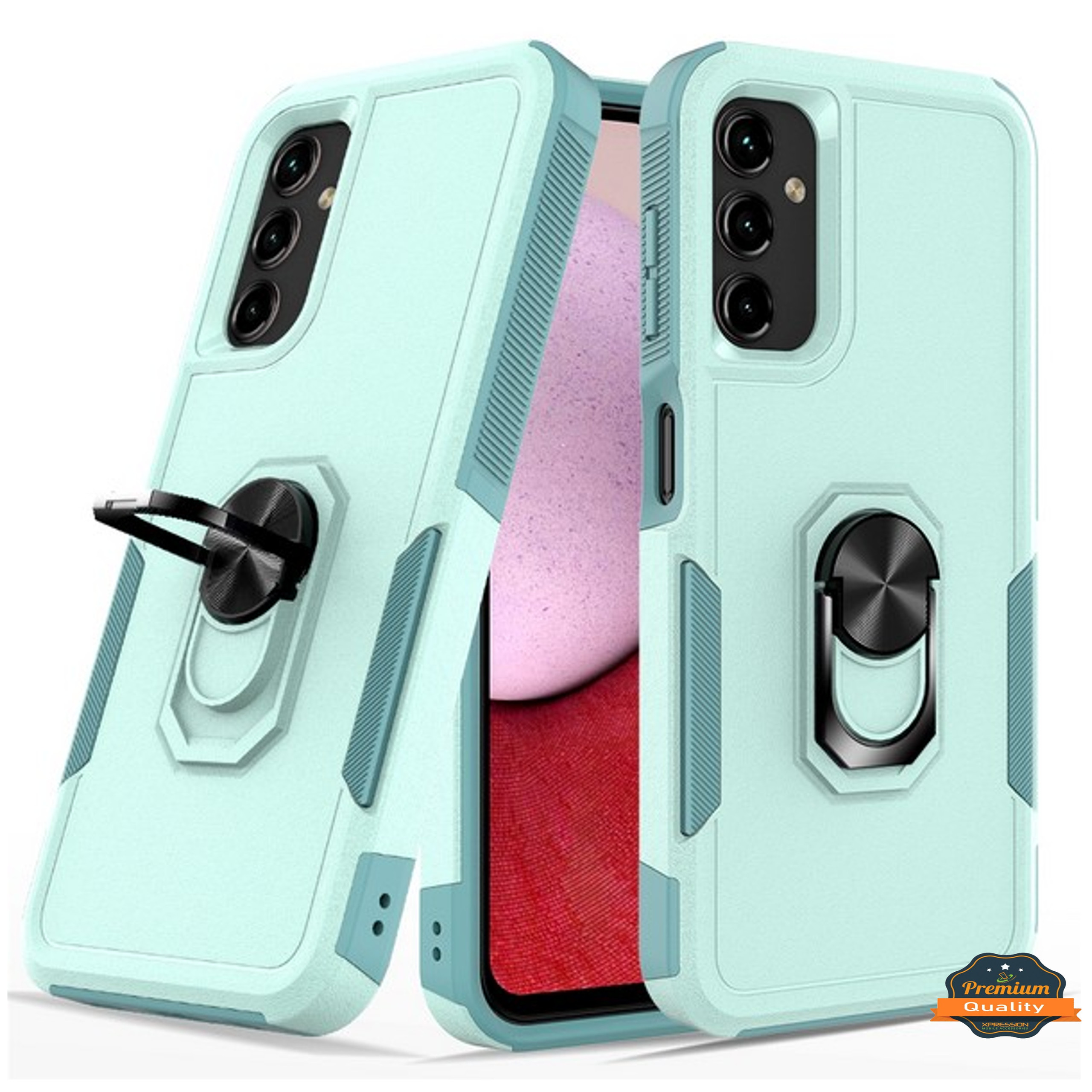 For Samsung Galaxy A15 5G Hybrid Rugged 2in1 Shockproof Ring Stand Case Cover - Picture 56 of 63