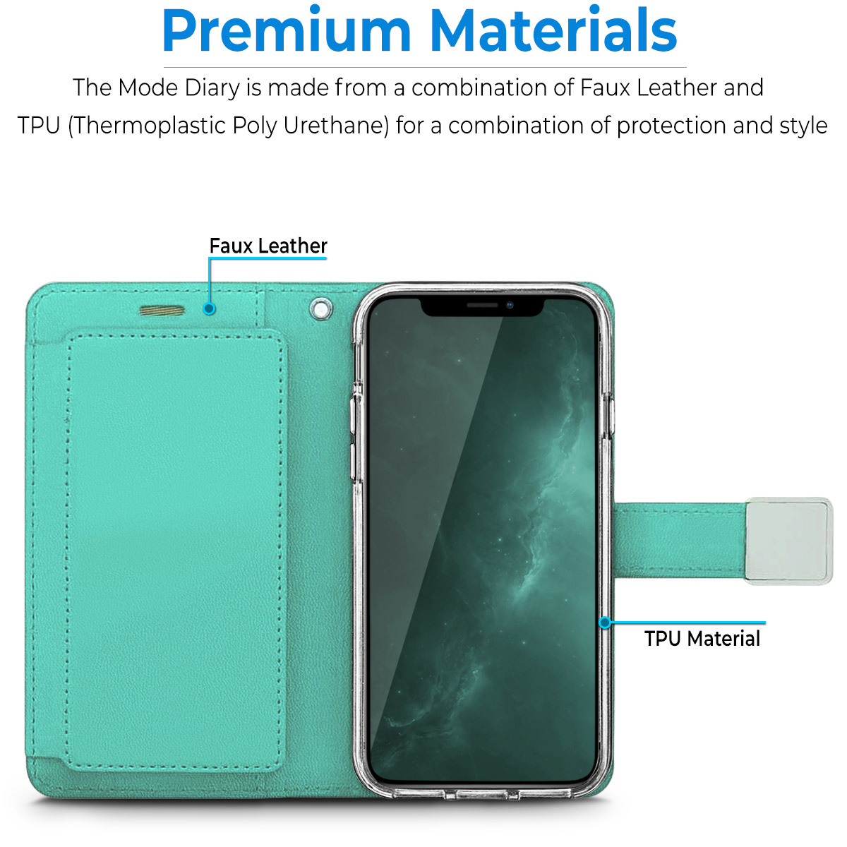 Para Samsung Galaxy A32 5G cuero billetera ranuras para tarjetas folio bolsa abatible funda protectora - Imagen 22 de 56