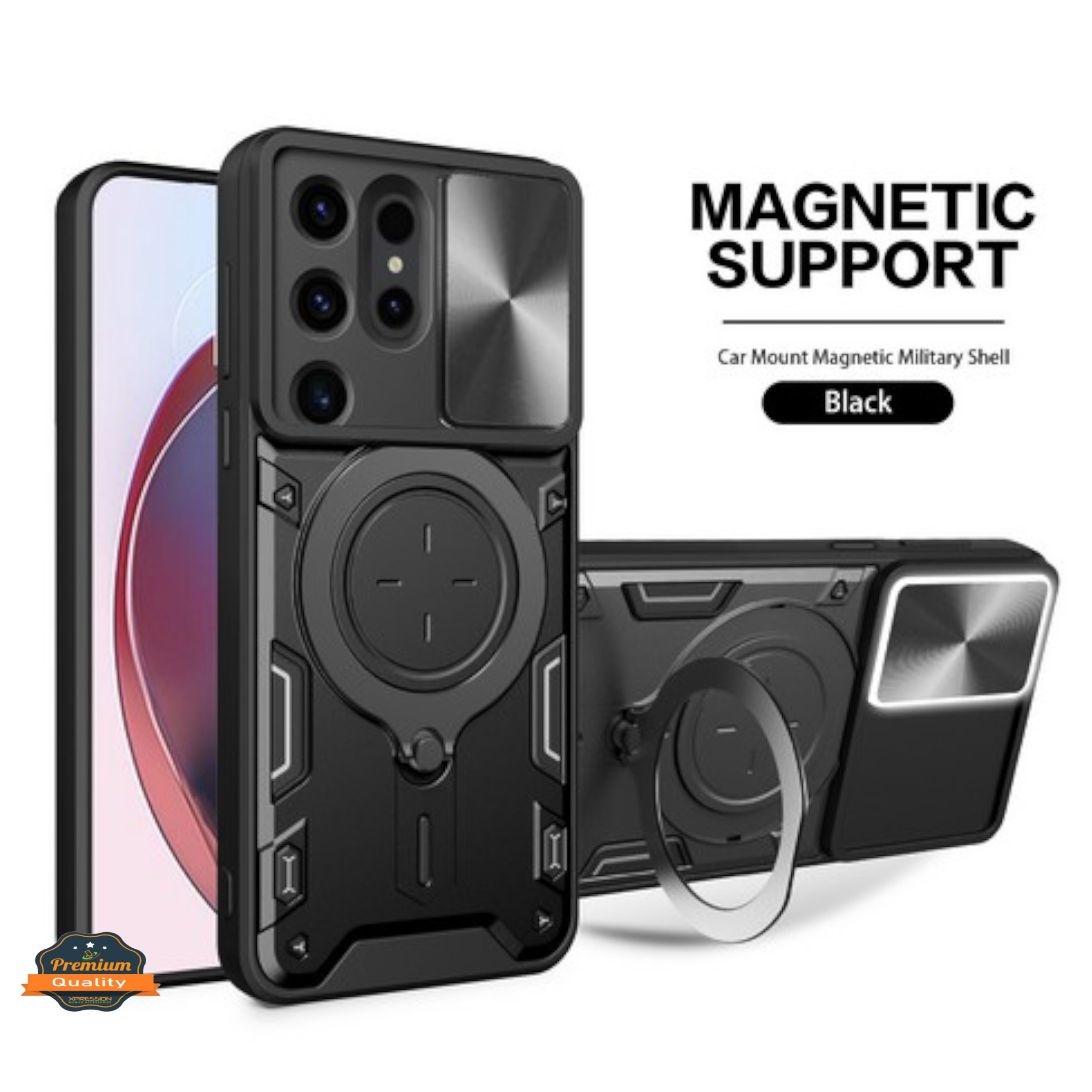 For Samsung Galaxy A36 MagSafe Compatible Ring Stand & Lens Protector Case Cover - Picture 14 of 67